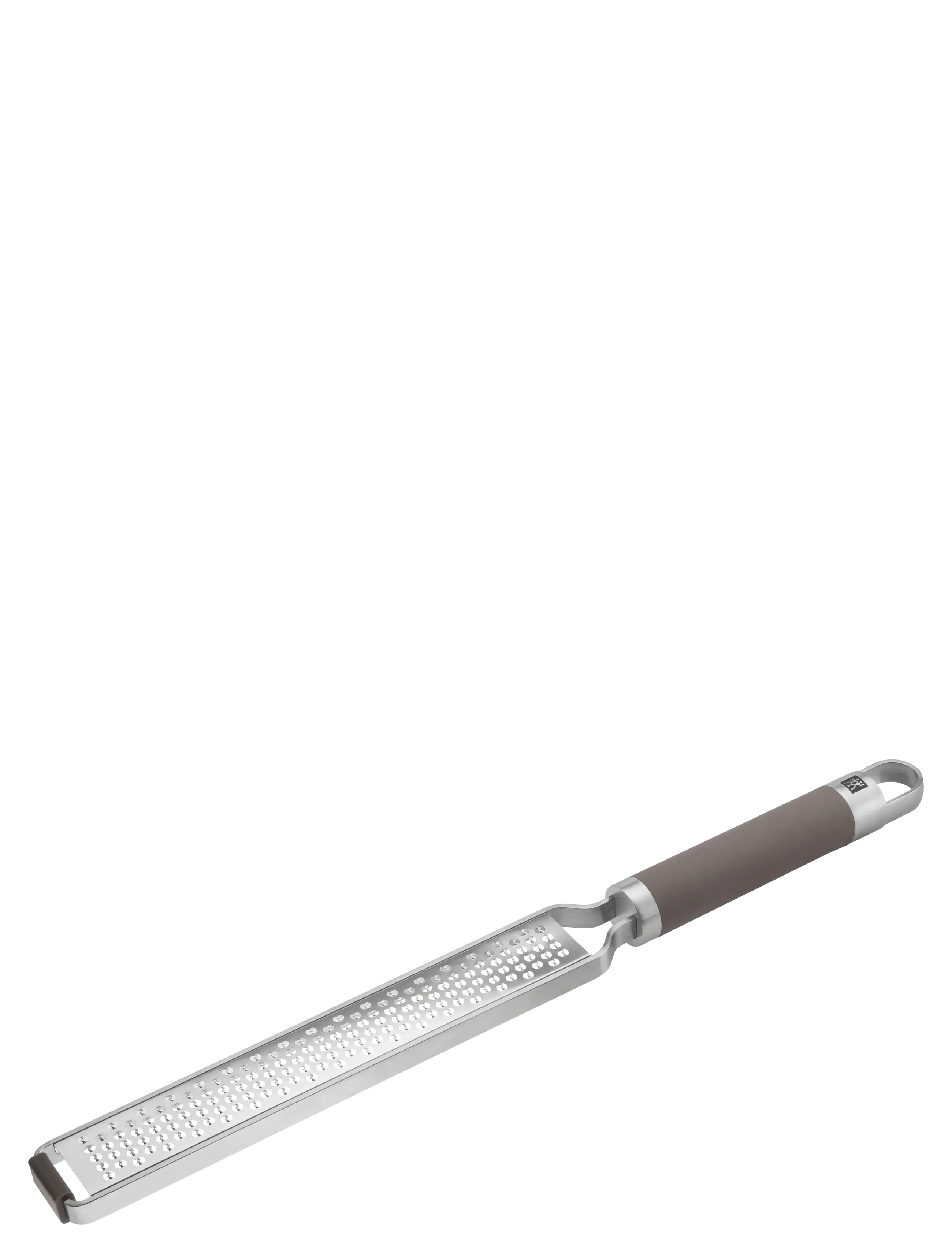 Zwilling Rivjärn, zester med "Z cut" tvåvägs blad i 18/10 RF stål. Med non-slip silikon handtag, 38 cm. - Køkken - SILVER / grey