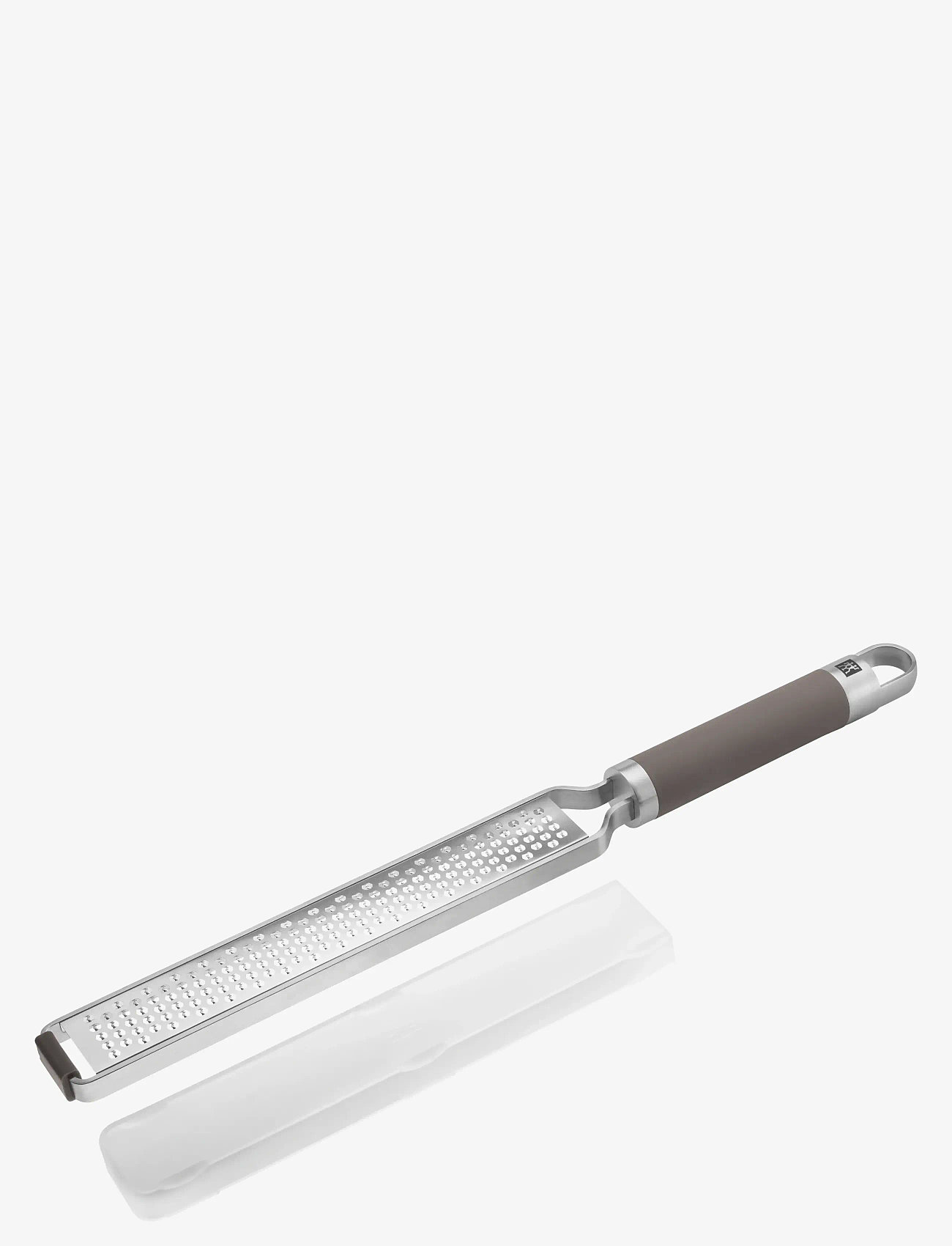 Zwilling - Rivjärn, zester med "Z cut" tvåvägs blad i 18/10 RF stål. Med non-slip silikon handtag, 38 cm. - rivjärn - silver - 1