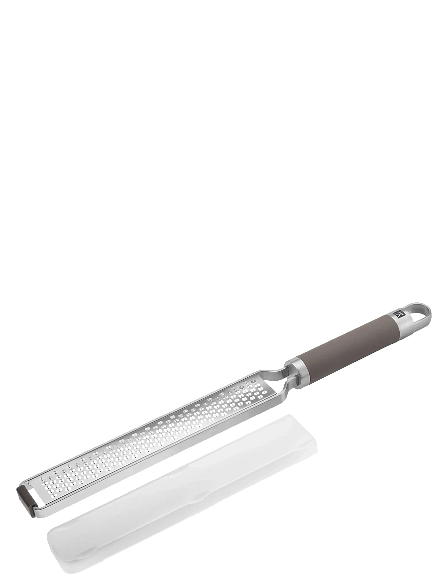 Zwilling - Rivjärn, zester med "Z cut" tvåvägs blad i 18/10 RF stål. Med non-slip silikon handtag, 38 cm. - rīves - silver - 2