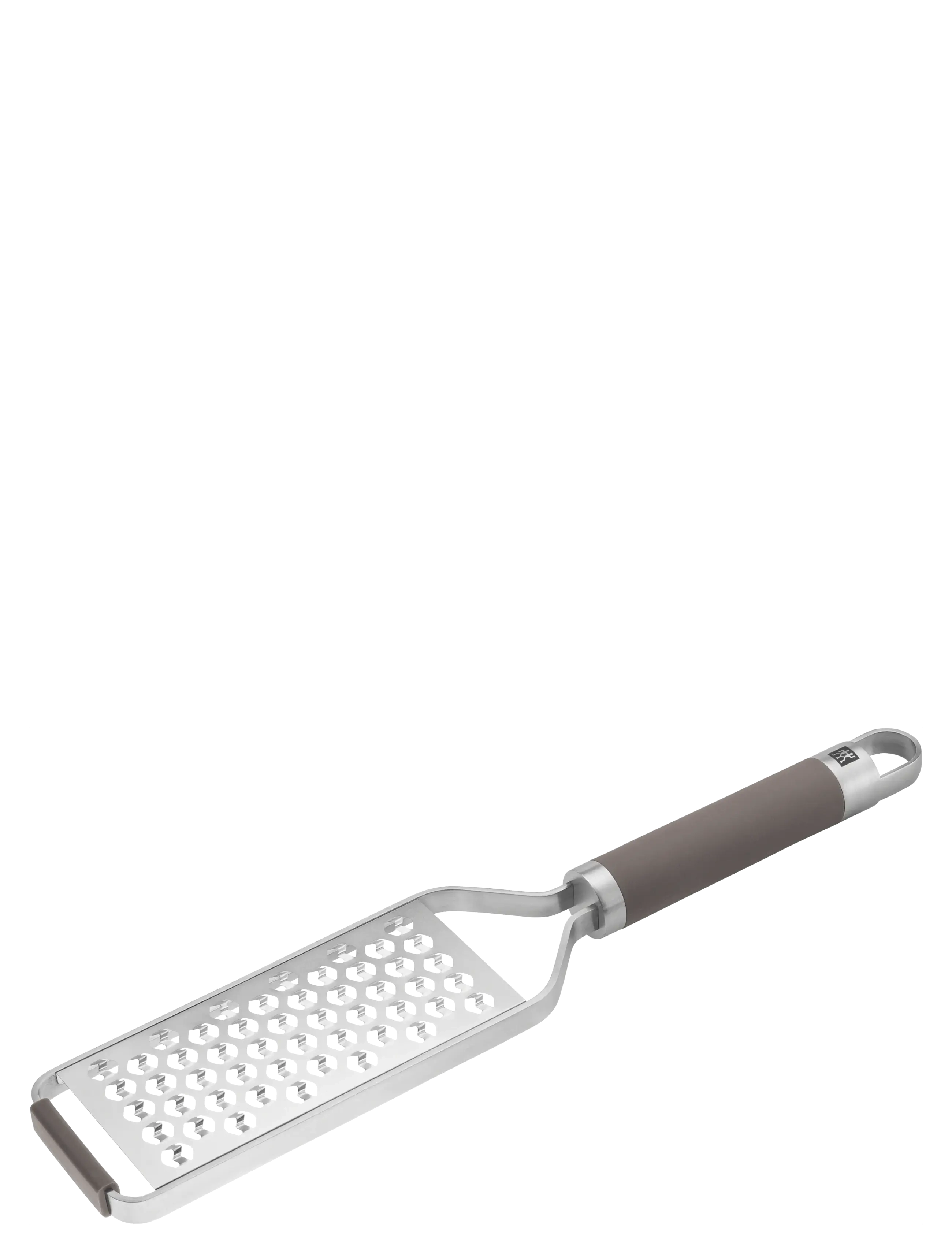 Zwilling Rivjärn, medium "Z cut" tvåvägs blad i 18/10 RF stål. Med non-slip silikon handtag, 34 cm. - Graters - SILVER / grey