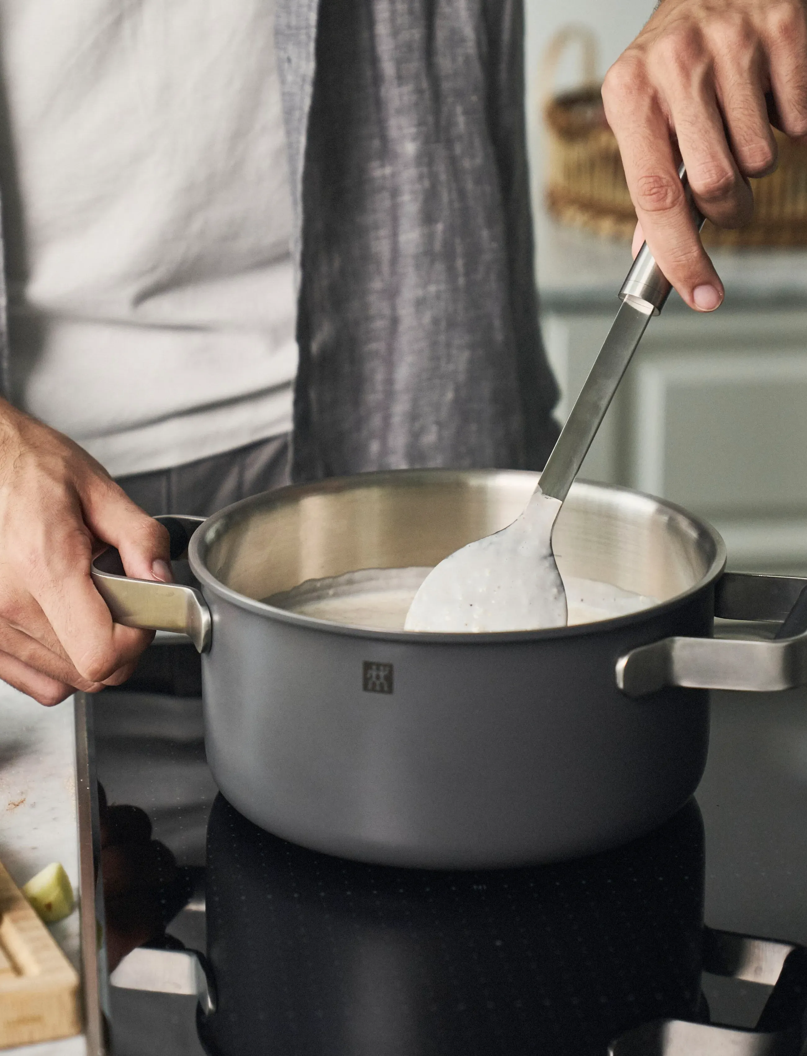 Zwilling Grytset Pure 3 Delar + 2 Lock, Grå, One Size, Pots & Pans, Grau - Saucepan Sets, Homeware