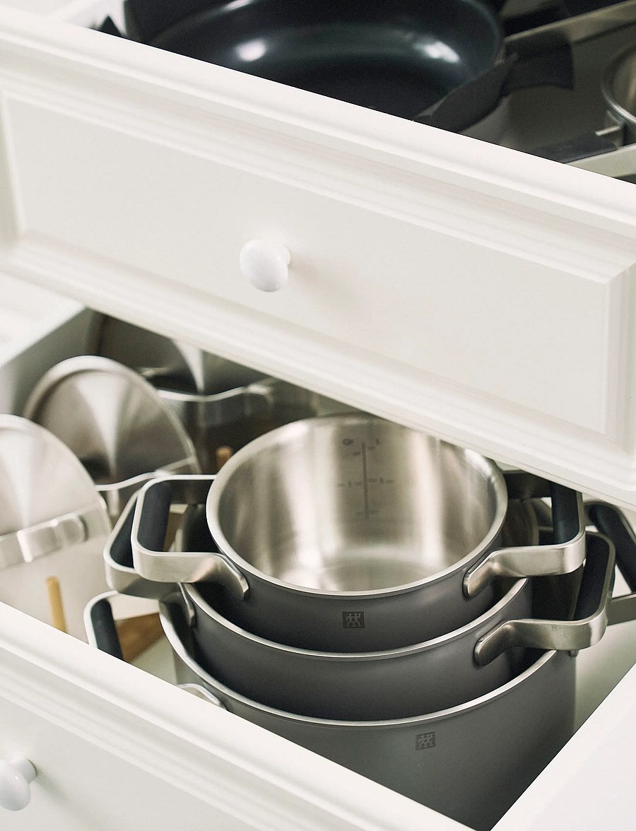 Zwilling - Grytset Pure 3 delar + 2 lock, grå - stieltopf-sets - grey - 4