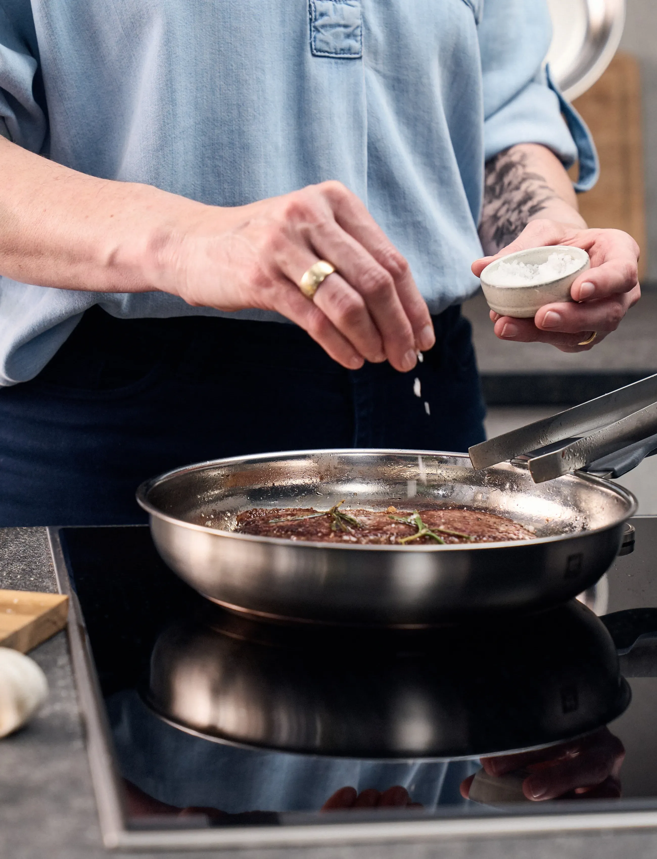 Zwilling - Stekpanna Simplify 24 cm 18/10 rostfritt stål - pannas un kastroļi - silver - 4
