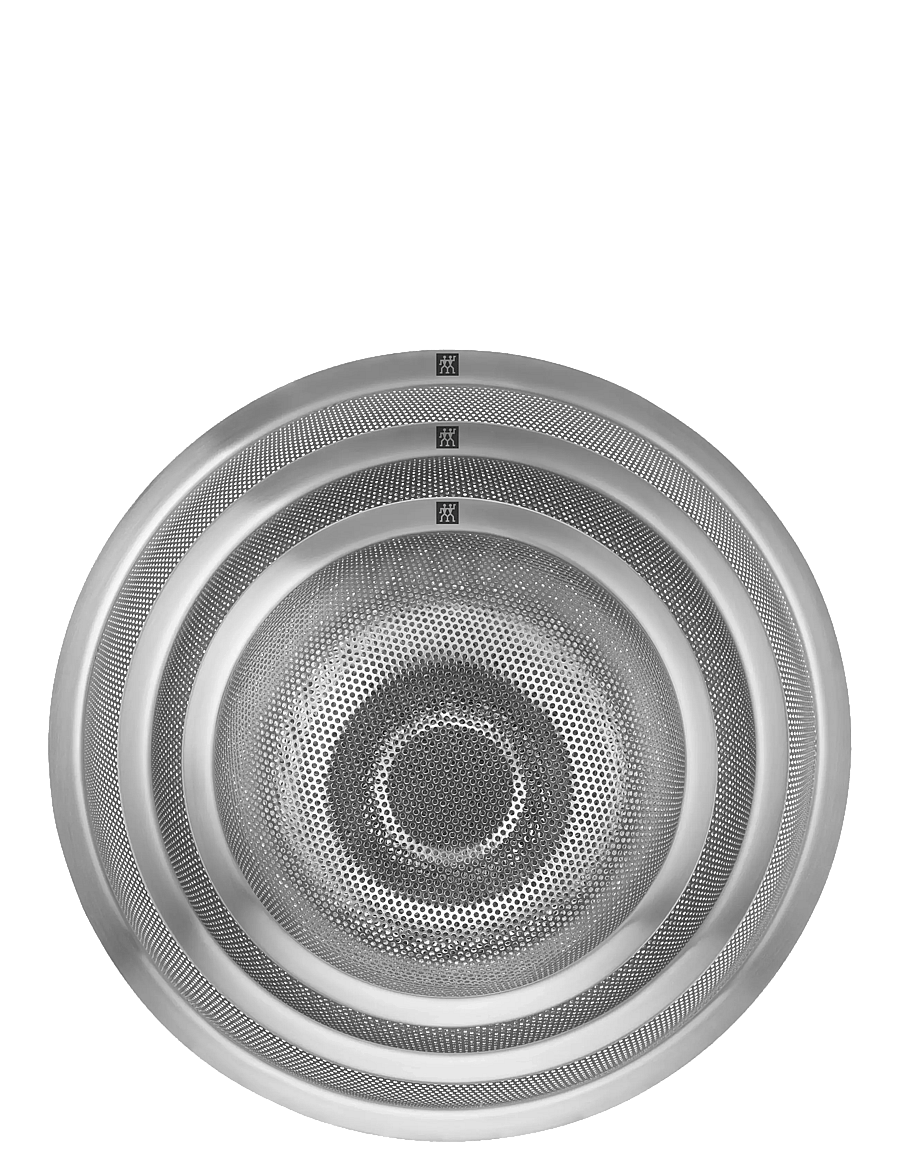 Zwilling - Durkslag/sil/ångkok set 3 st. S 16 cm + M 20 cm + L 24 cm. 18/10 rostfritt stål. - durchschläge, siebe & trichter - grey - 2