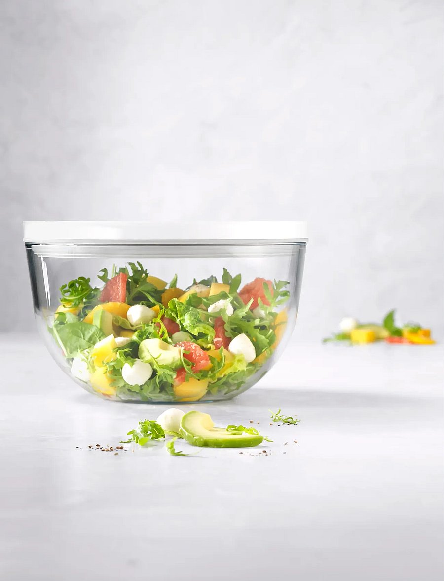 Zwilling - Fresh & Save Vakuumskål glas L 26 cm, 4 L - säilituspurgid - clear - 4