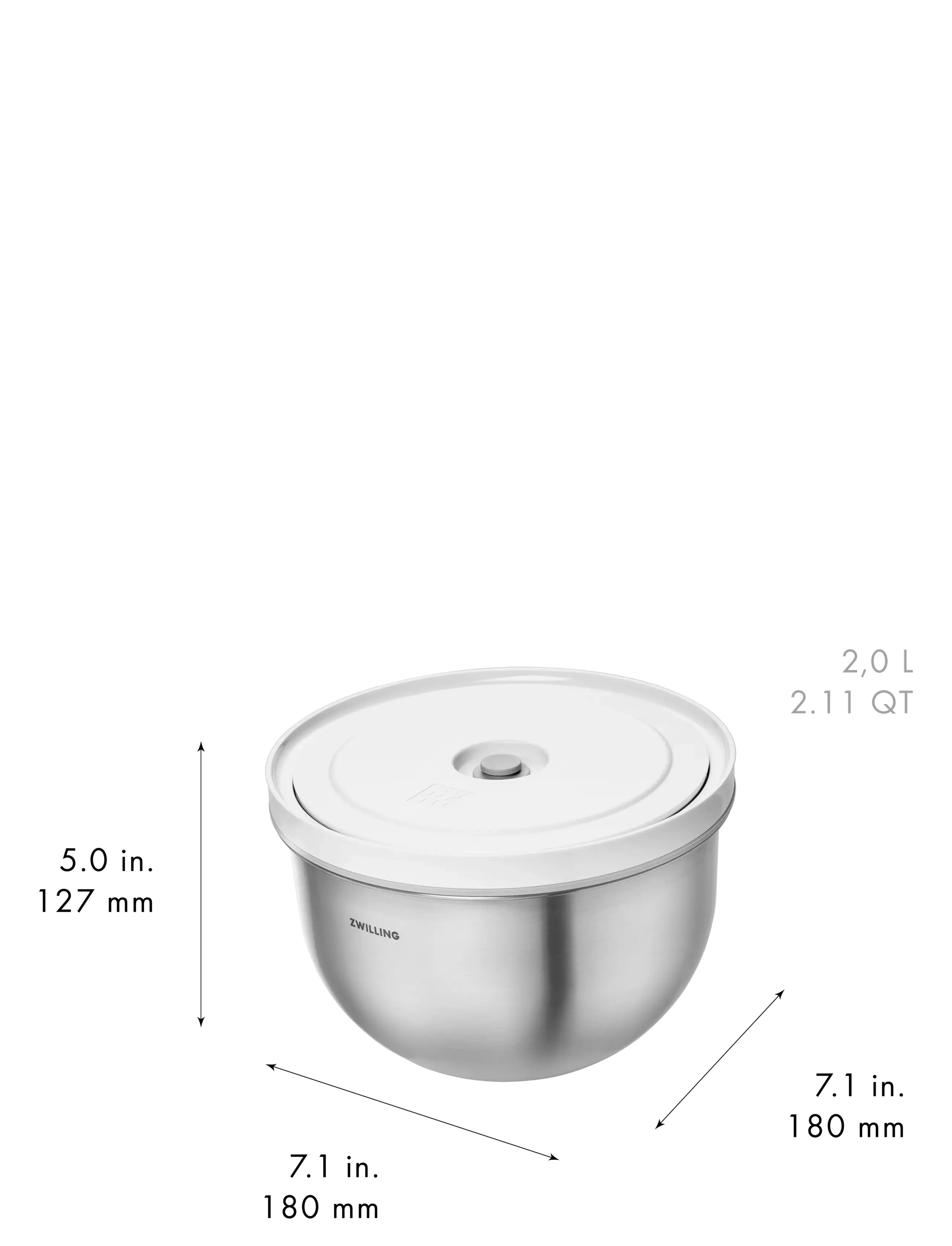 Zwilling - Fresh & Save Bowls, Vacuum bowl-M - vacuumpakkere - grey - 5
