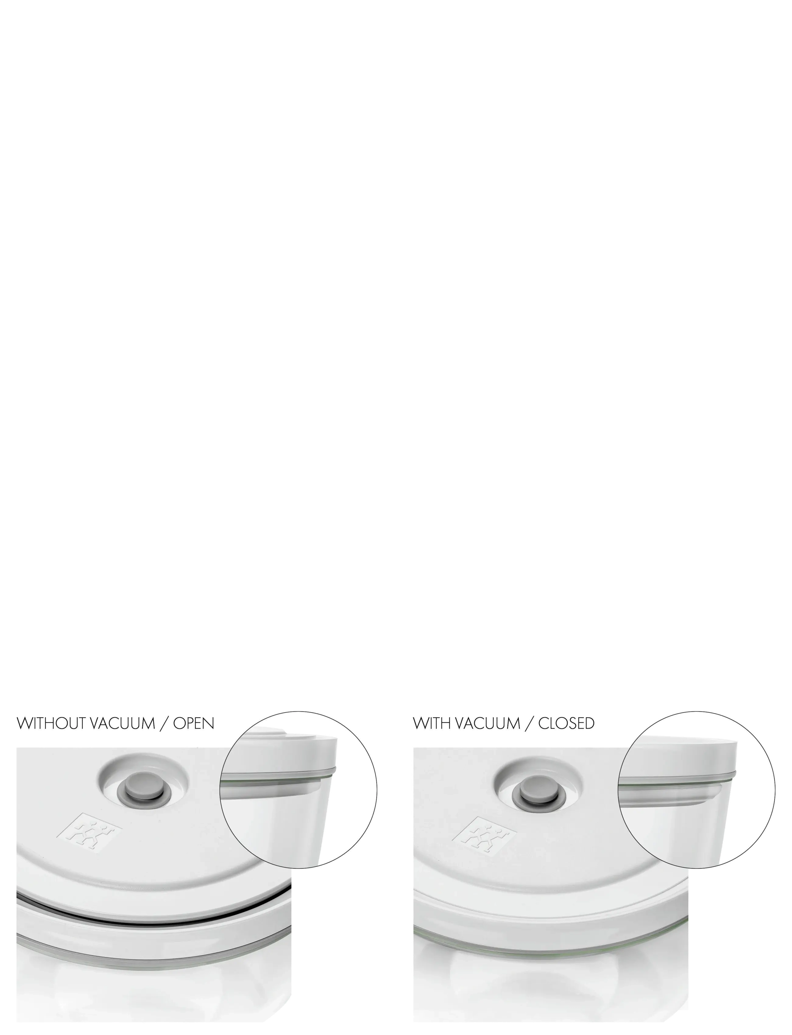 Zwilling - Fresh & Save Vakuumlock till skål M 18 cm, Vit - keittiöpurkit - white - 4