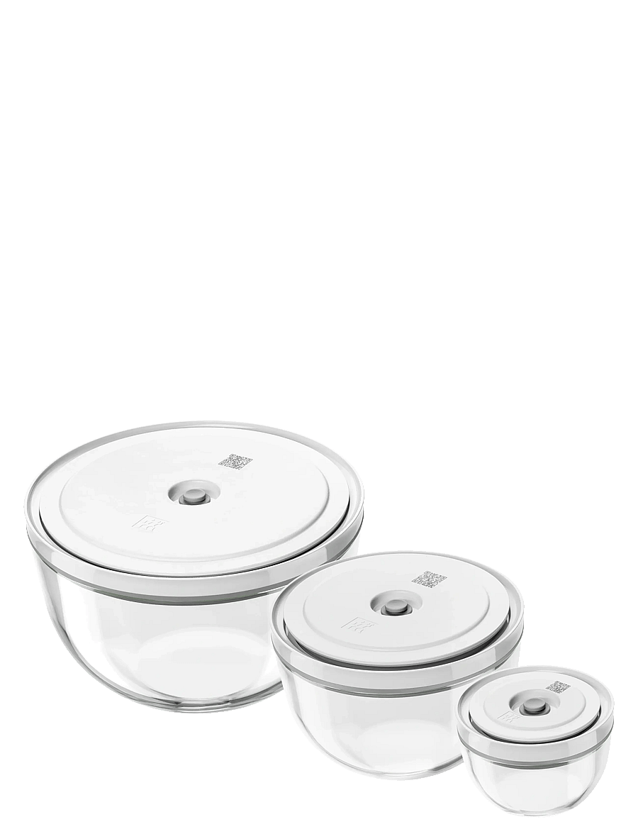 Zwilling - Fresh & Save Vakuumskålset glas 6 delar. - vakuumavimo aparatai - clear - 1