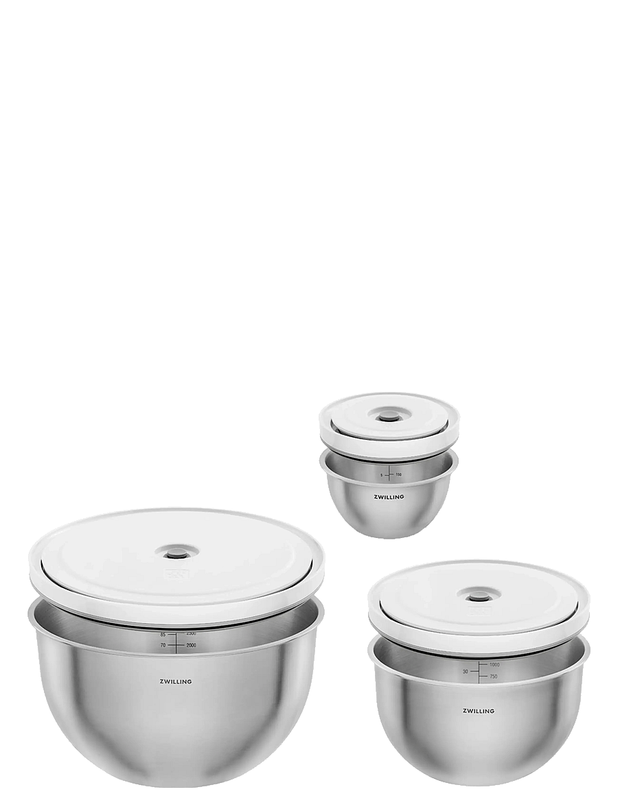 Zwilling - Fresh & Save Bowl, Vacuum bowl set S/M/L / 6-pieces - vakuumverpacker - grey - 1