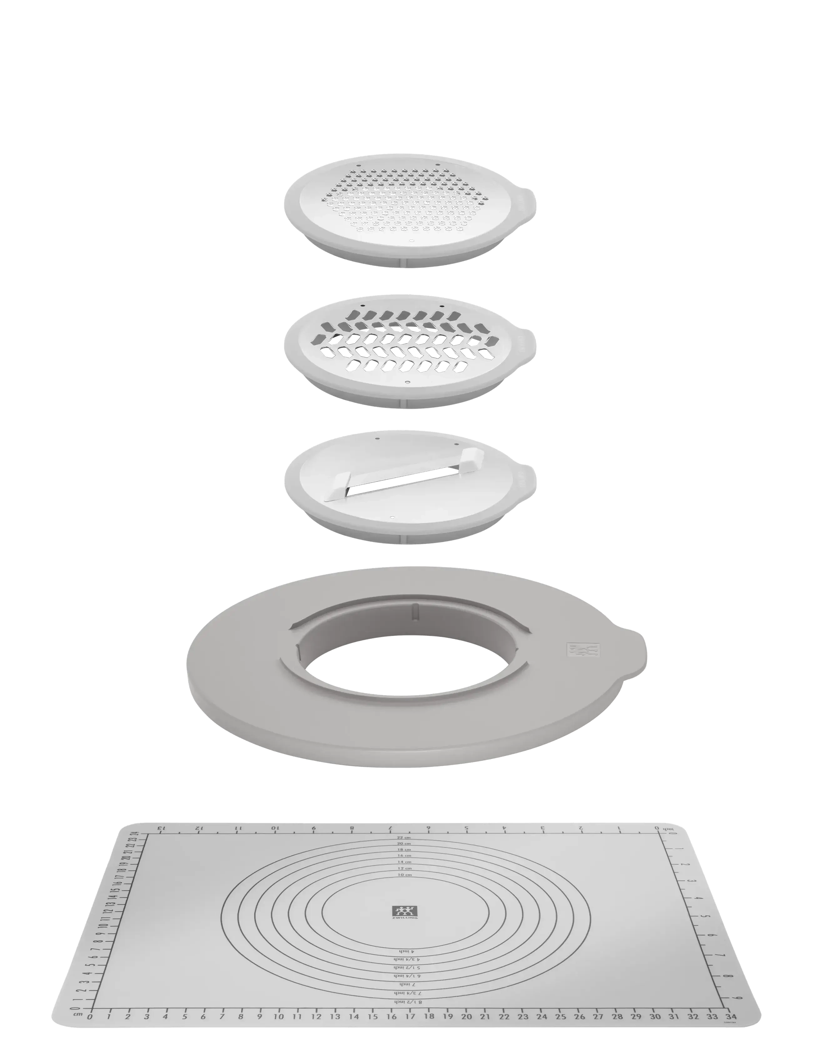 Zwilling - Fresh & Save Accessory set S/M/L, 5-pieces - andere küchenutensilien - grey - 2