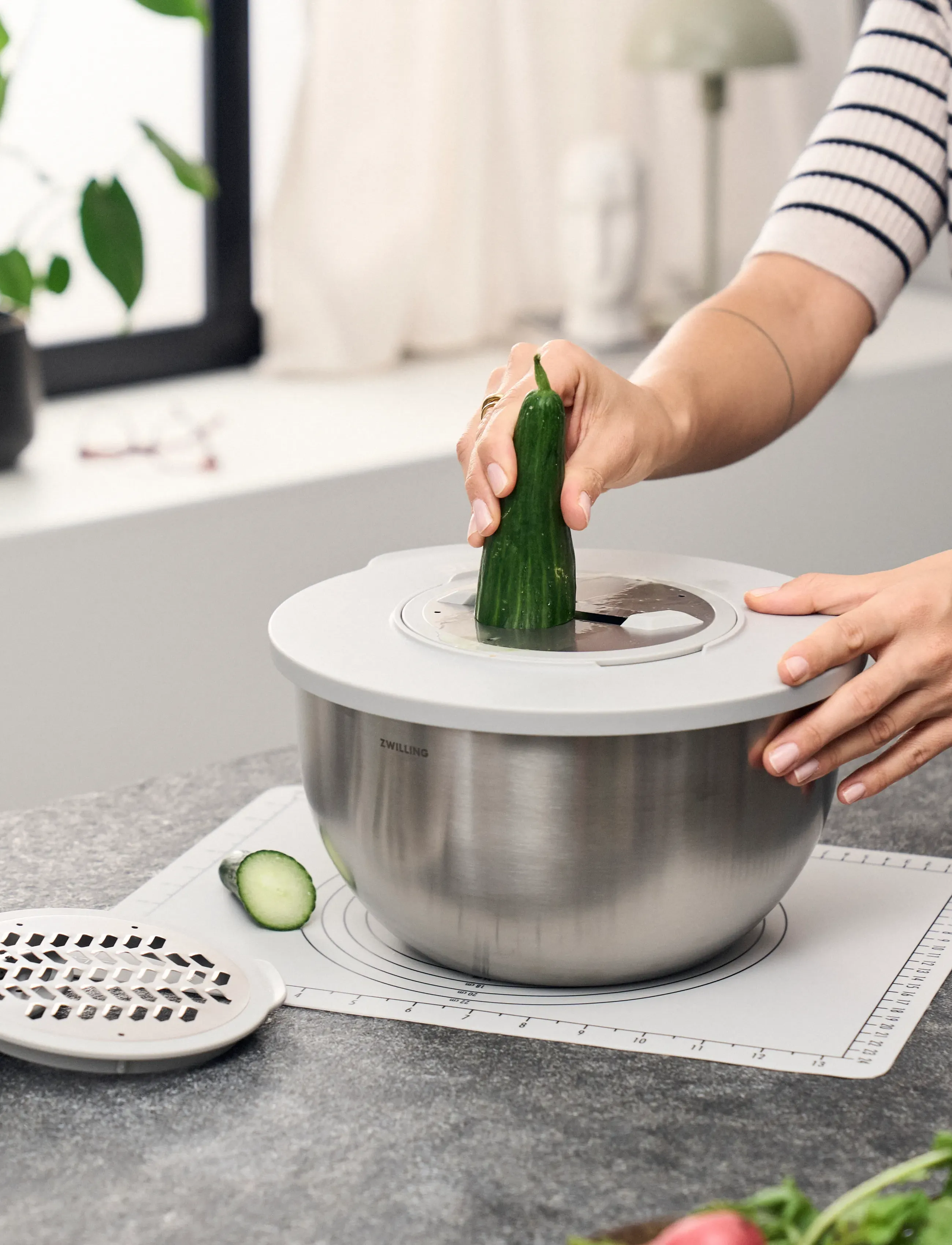 Zwilling - Fresh & Save Accessory set S/M/L, 5-pieces - andere küchenutensilien - grey - 0