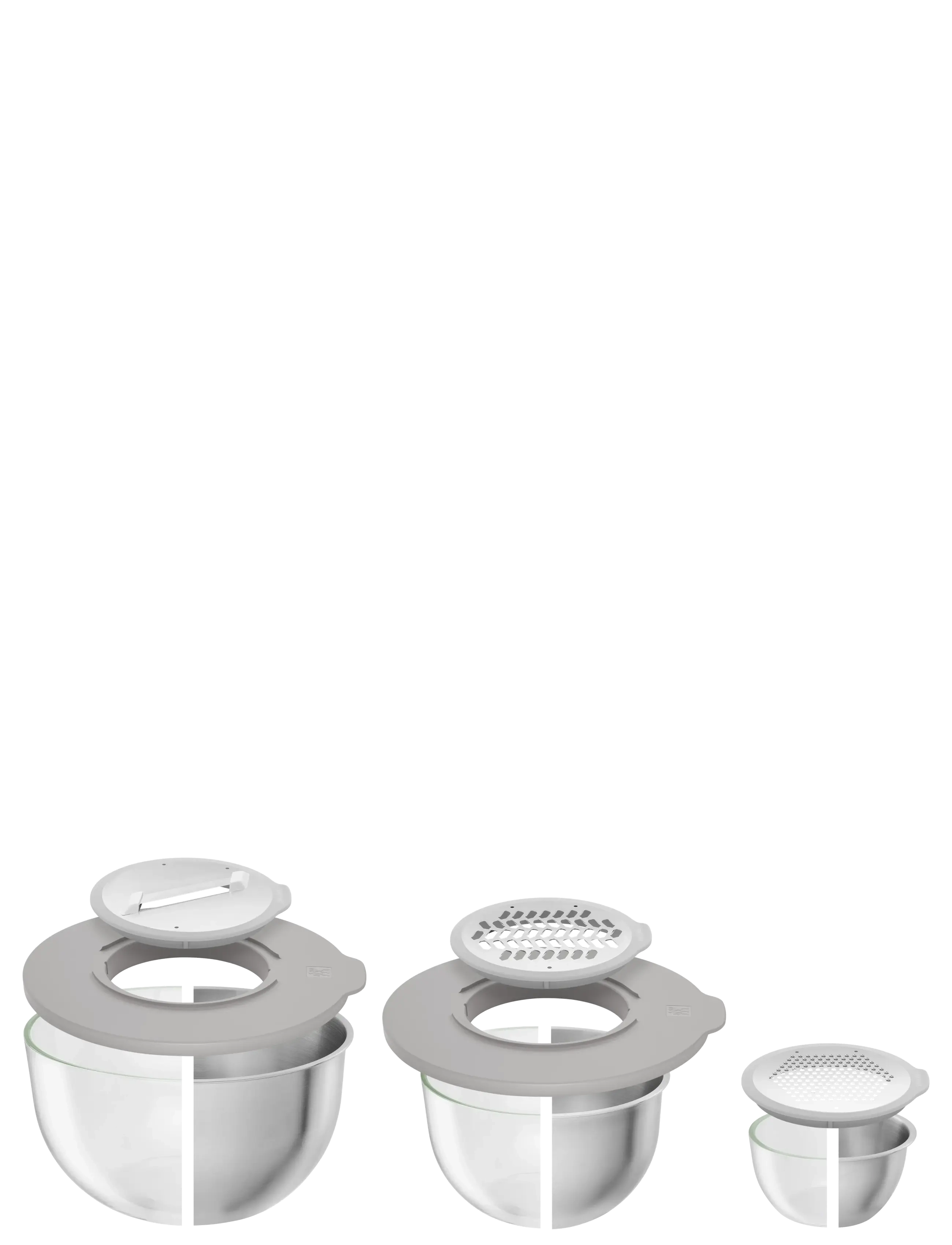 Zwilling - Fresh & Save Accessory set S/M/L, 5-pieces - andere küchenutensilien - grey - 3