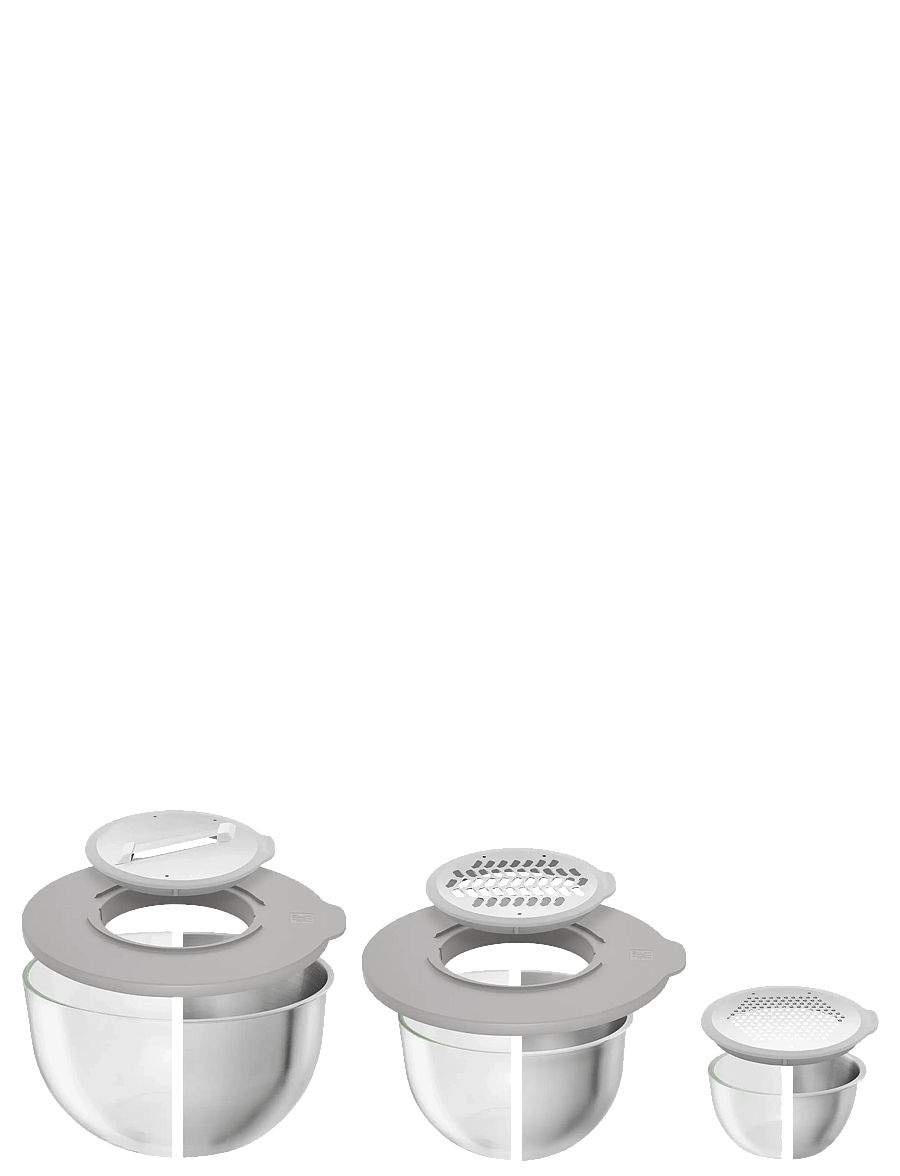 Zwilling - Fresh & Save Accessory set S/M/L, 5-pieces - andere küchenutensilien - grey - 3