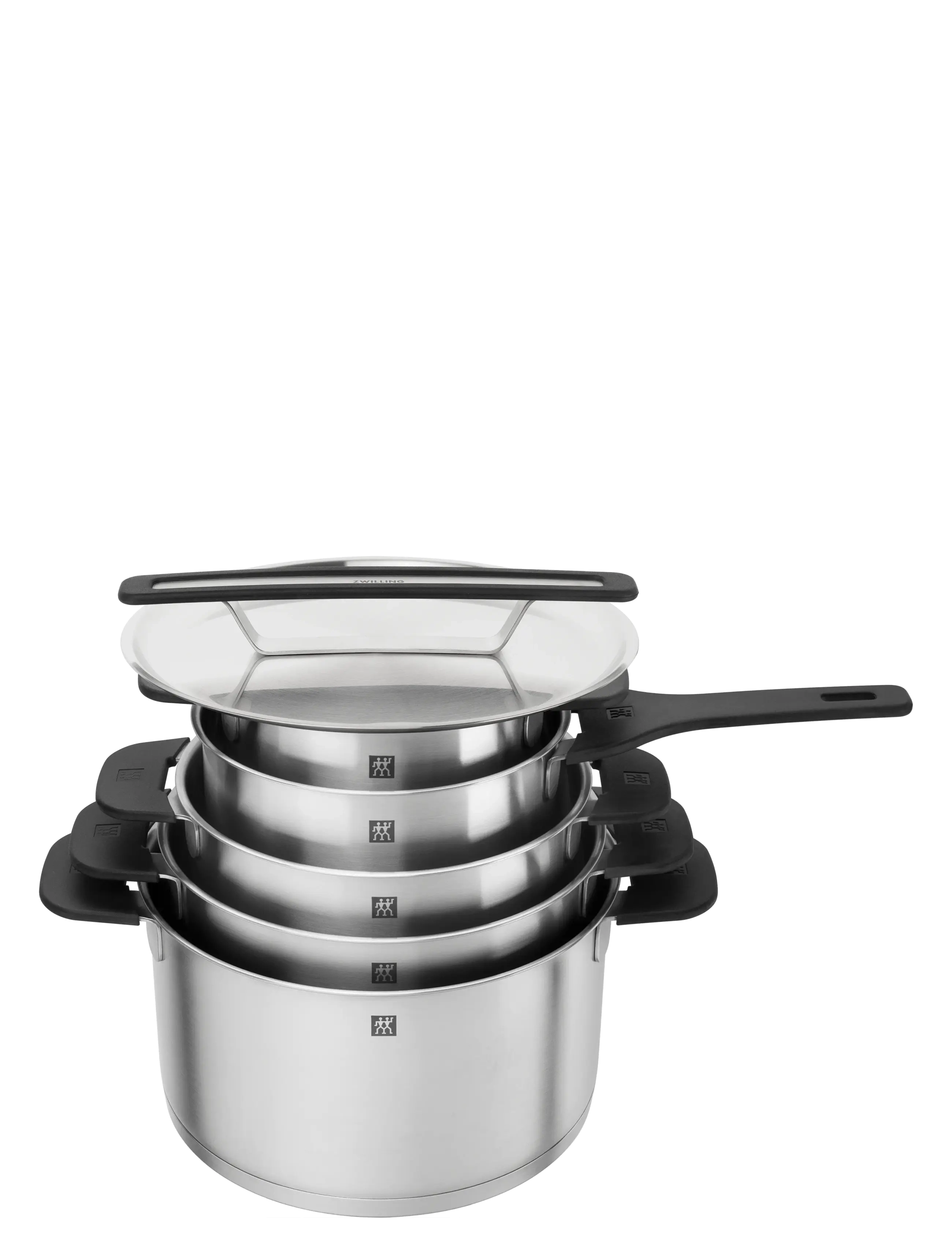 Zwilling - Pot set, More, 5-pieces - grydesæt & kasserollesæt - silver - 2