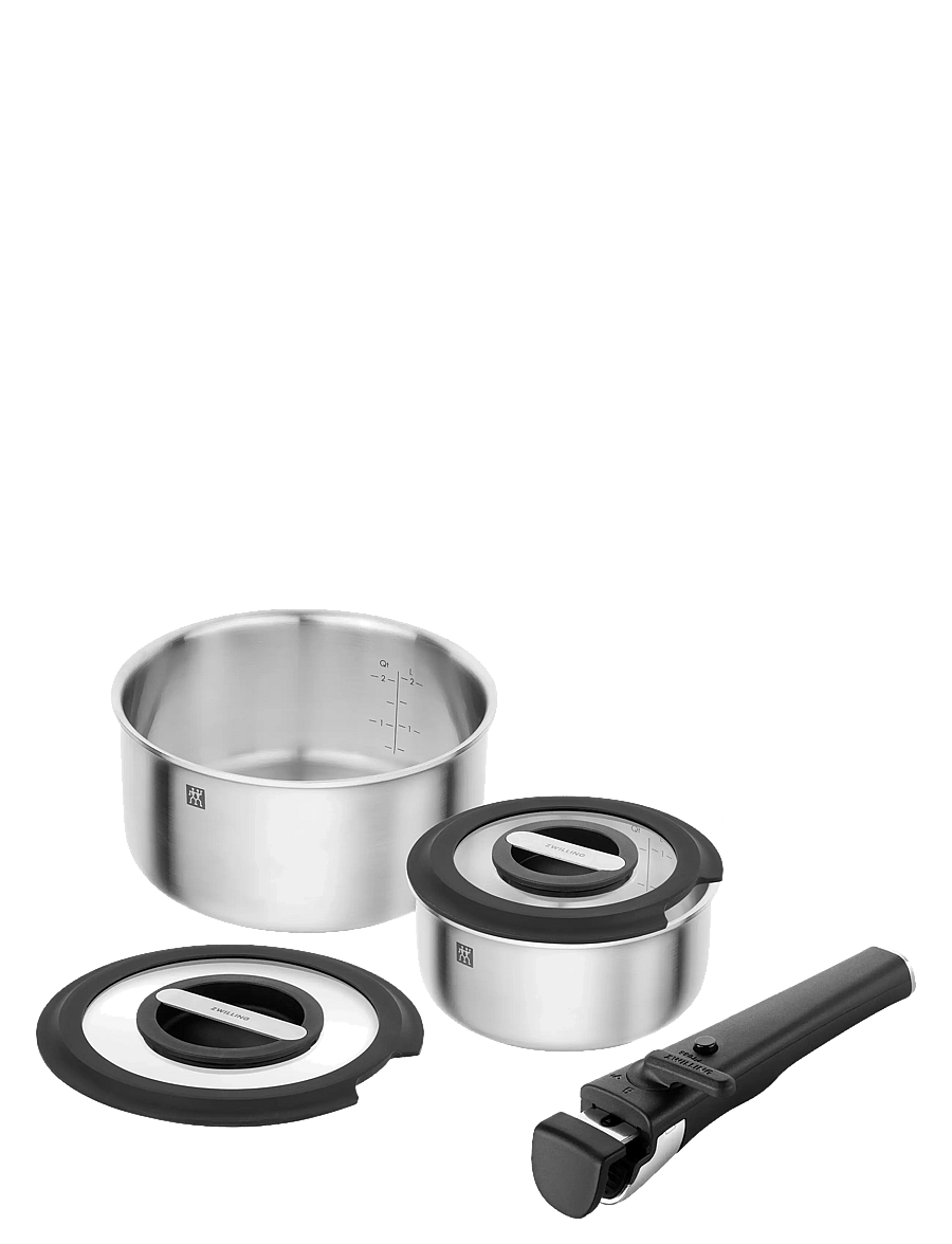 Zwilling - Pot set, Unlock, 5-pieces - stieltopf-sets - silver - 0