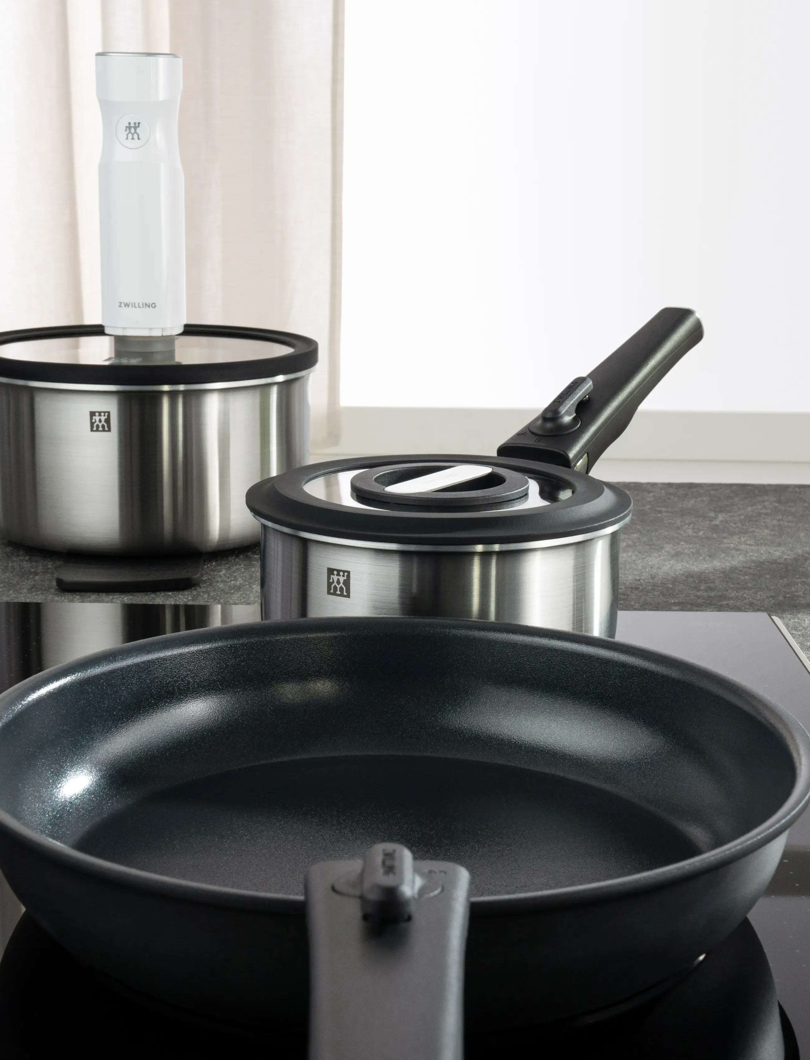 Zwilling - Pot set, Unlock, 5-pieces - silver - 0
