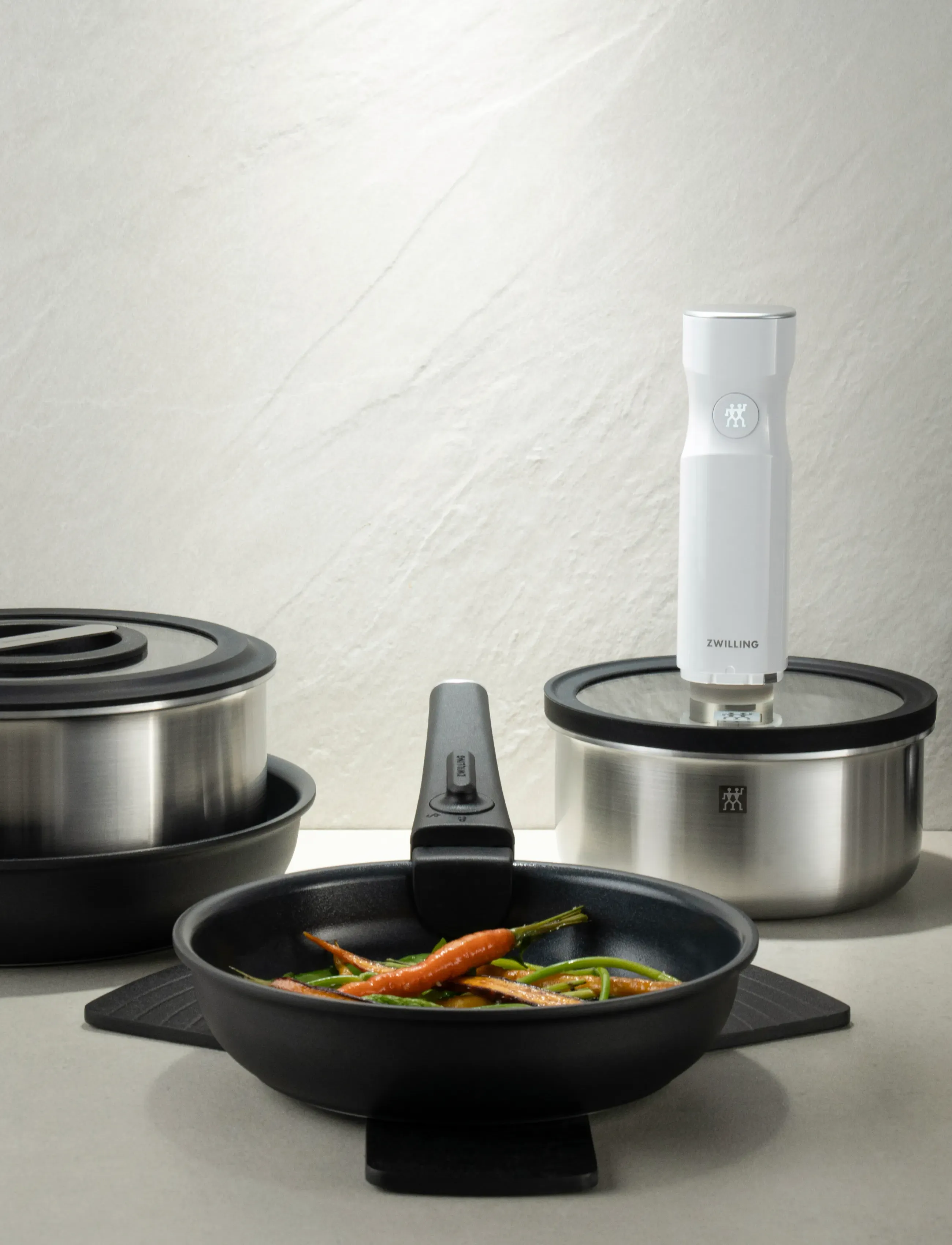 Zwilling Pot set, Unlock, 5-pieces - Konfirmatsioon - SILVER / silver