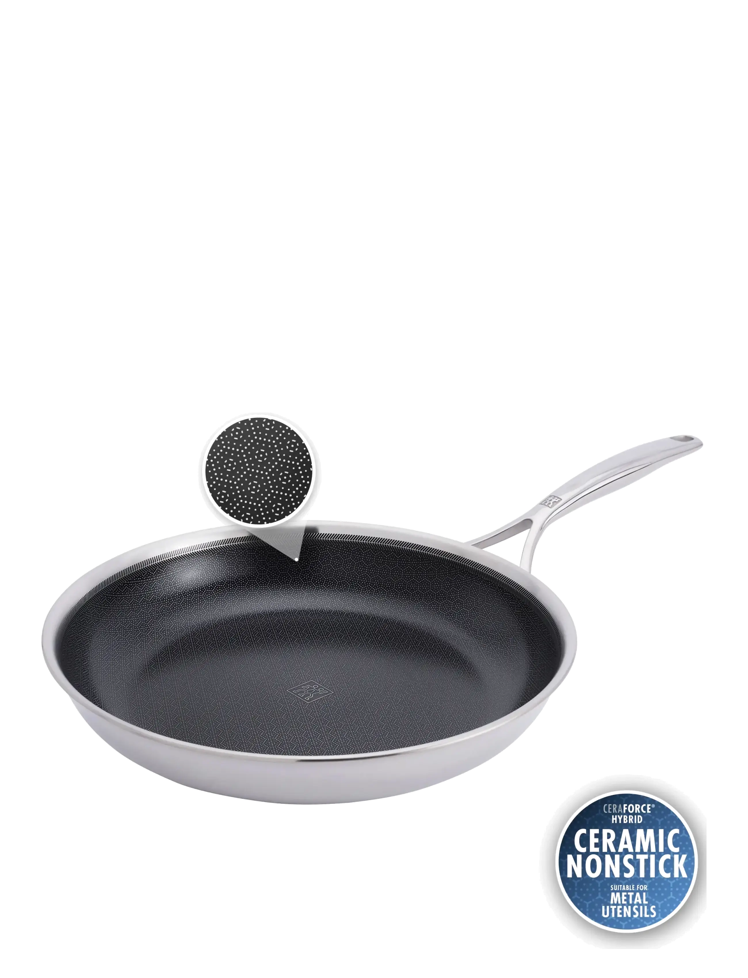 Zwilling - Fry pan, Peak, 24 cm - stegepander - silver - 2