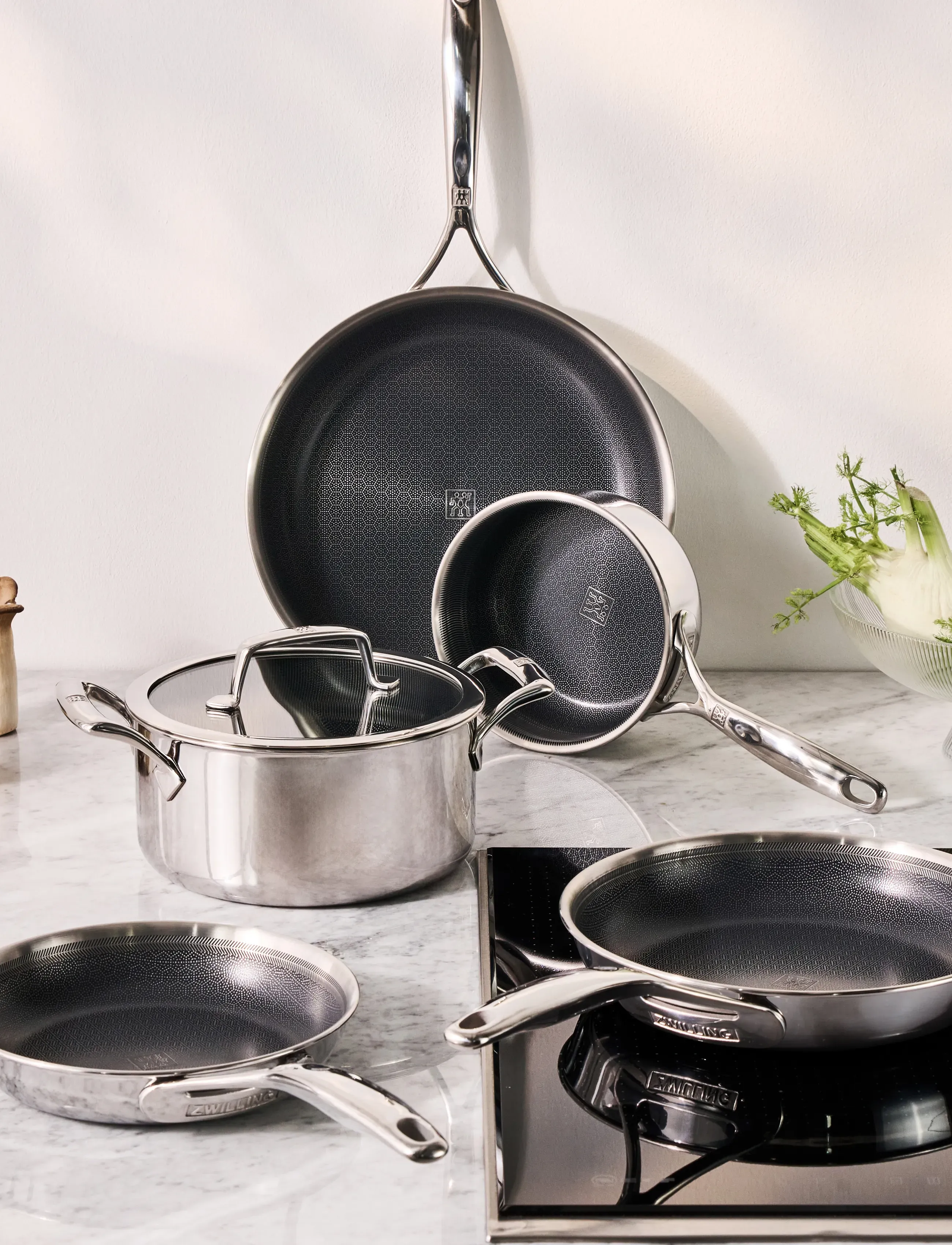 Zwilling - Fry pan, Peak, 24 cm - stegepander - silver - 4