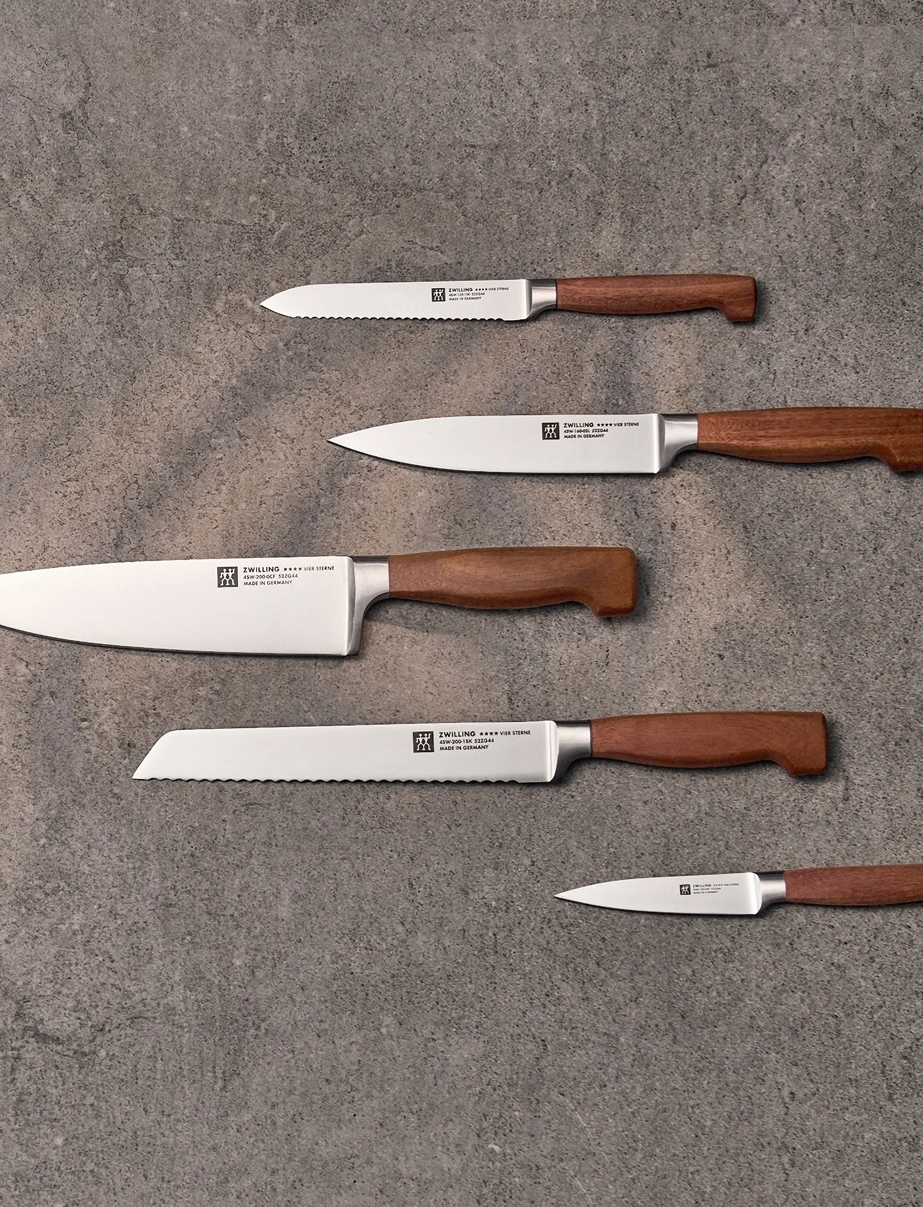 Zwilling - Bread knife, VIER STERNE Wood, 20 cm - brødknive - brown - 3