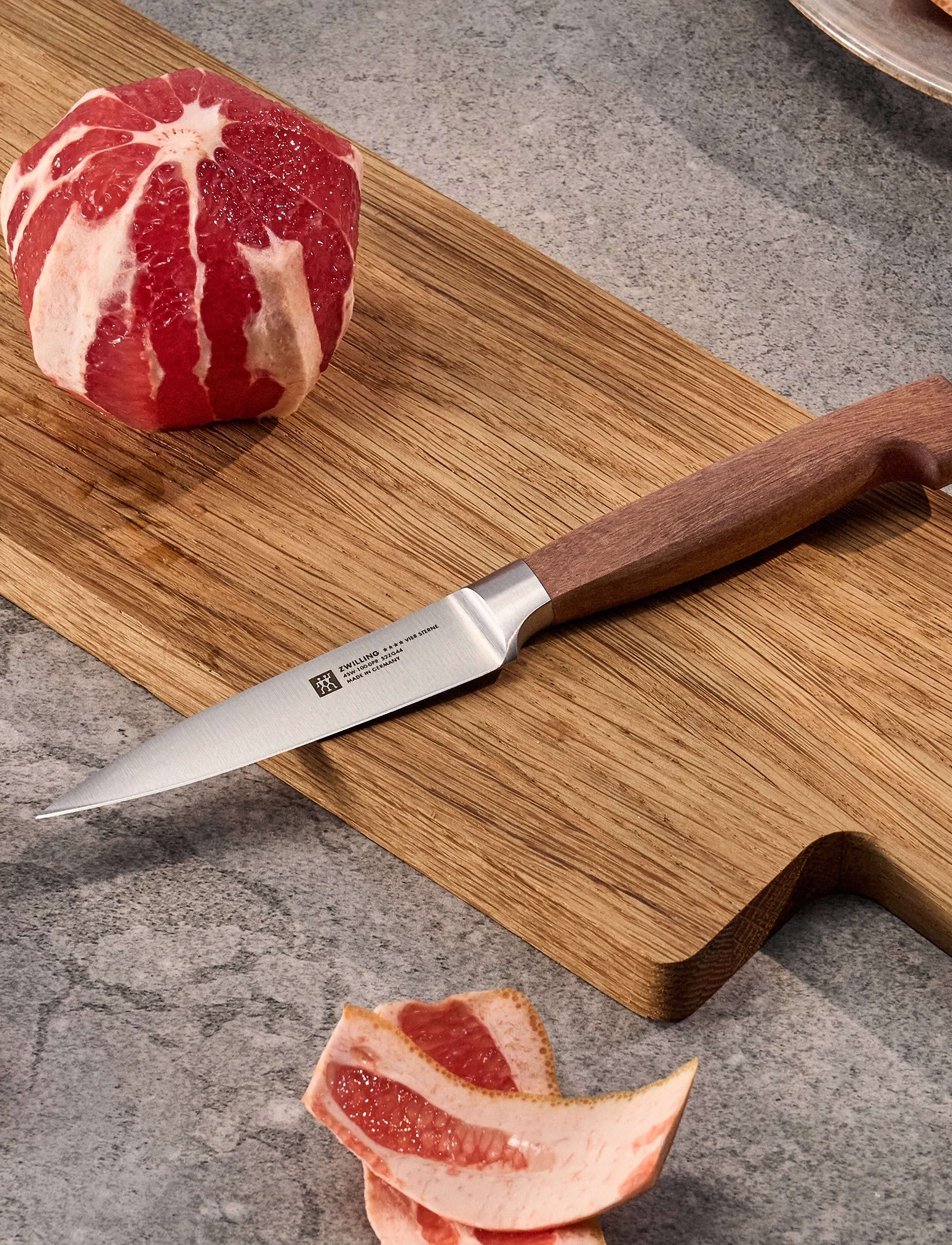 Zwilling - Paring knife, VIER STERNE Wood, 10 cm - skrælleknive - brown - 0