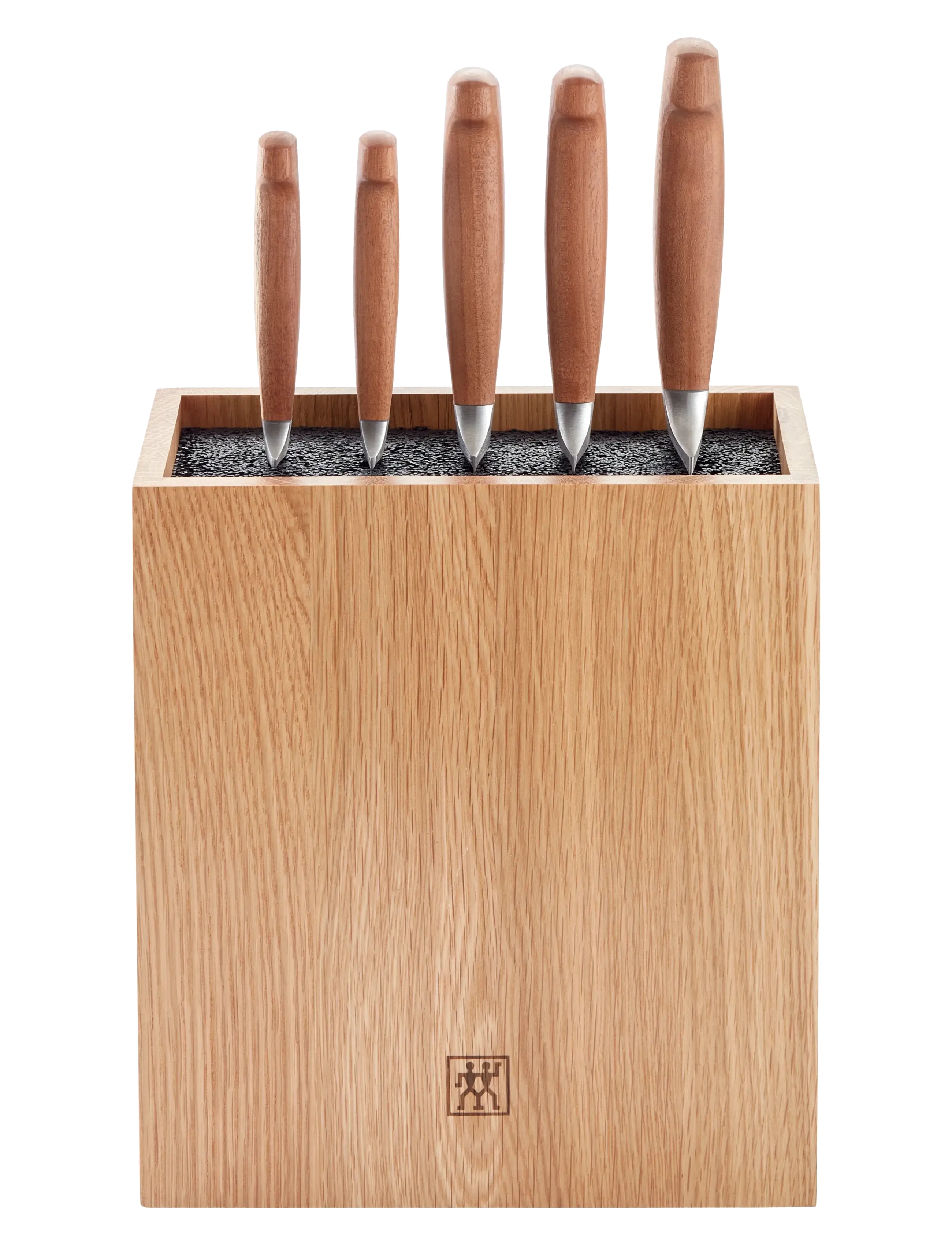 Zwilling - Knife block set, VIER STERNE Wood, 6-pieces - knivsæt - brown - 2