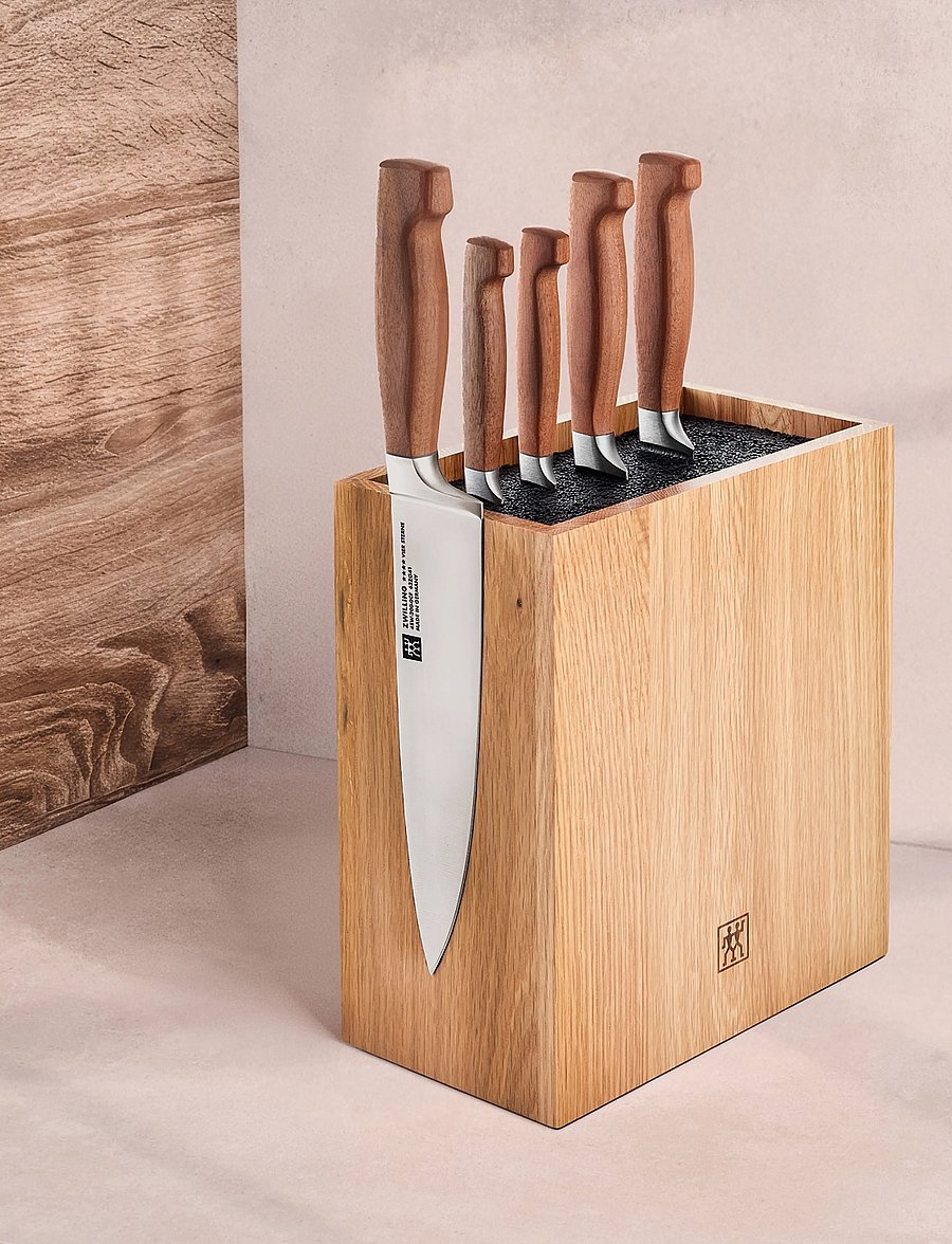 Zwilling - Knife block set, VIER STERNE Wood, 6-pieces - messersets - brown - 3