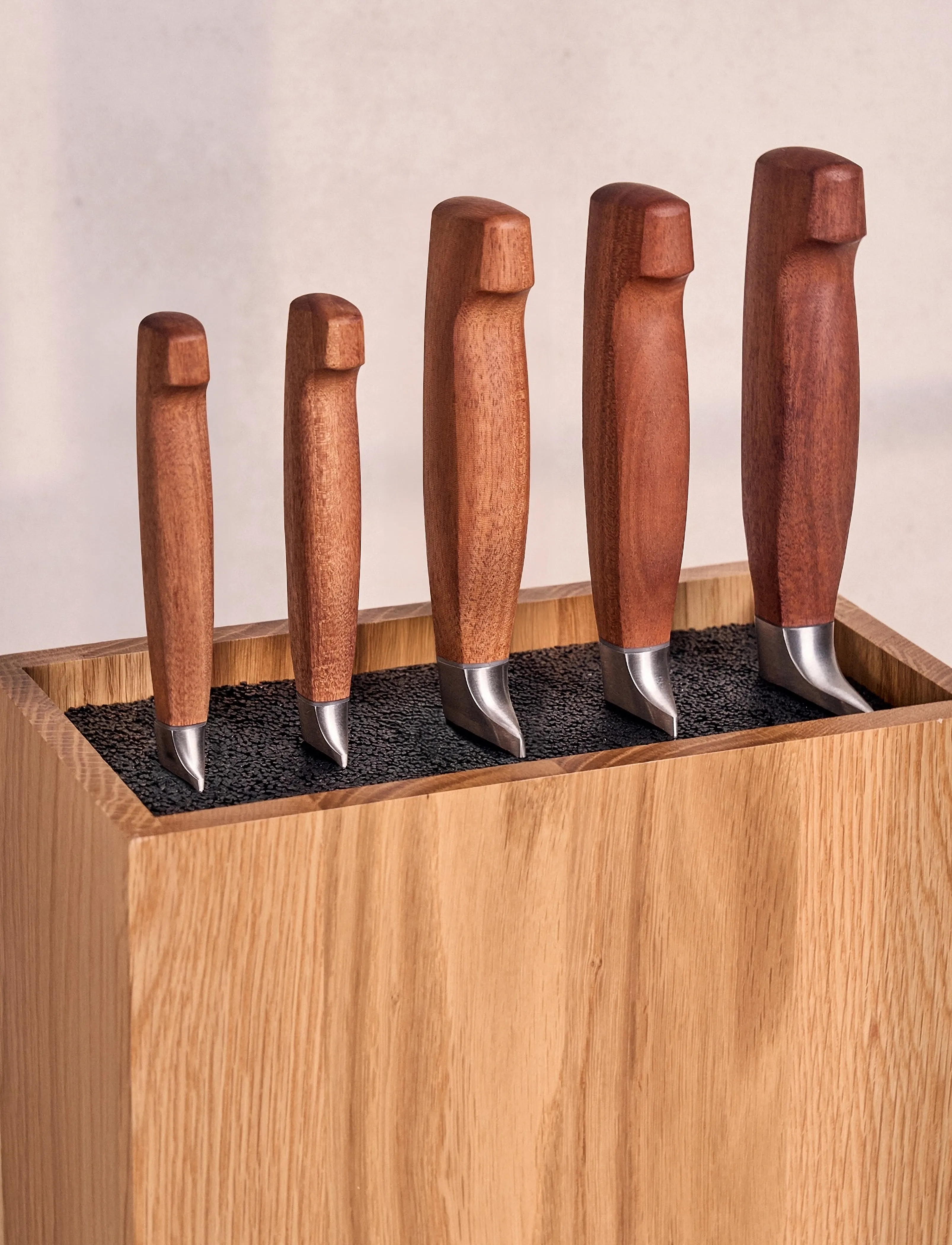 Zwilling - Knife block set, VIER STERNE Wood, 6-pieces - knivsæt - brown - 4