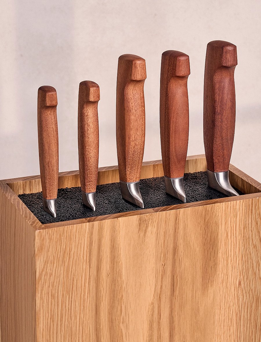 Zwilling - Knife block set, VIER STERNE Wood, 6-pieces - messersets - brown - 4