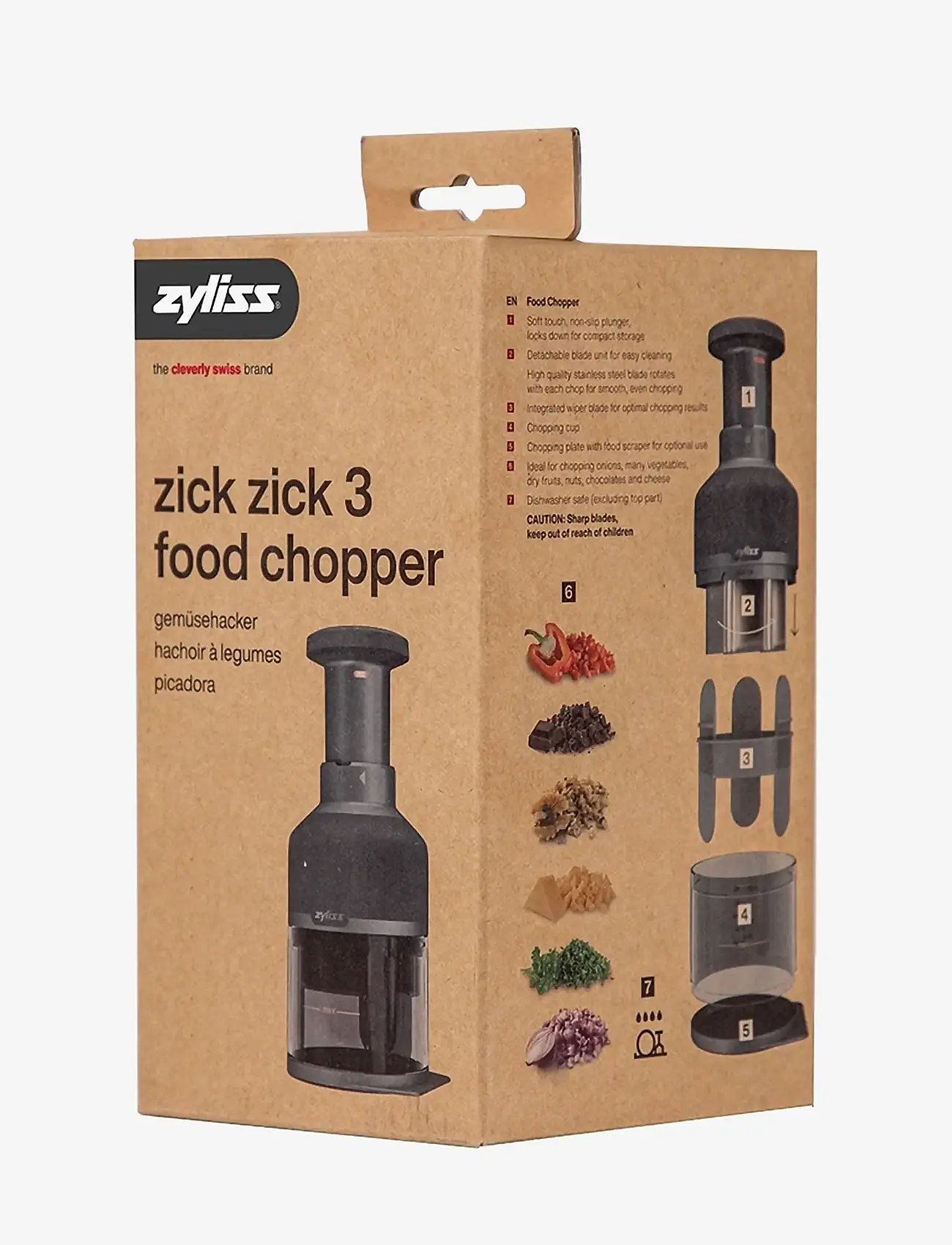 Zyliss - Chop Zig-Zag Beluga ZYLISS® - Øvrige køkkenmaskiner - dark gray - 2