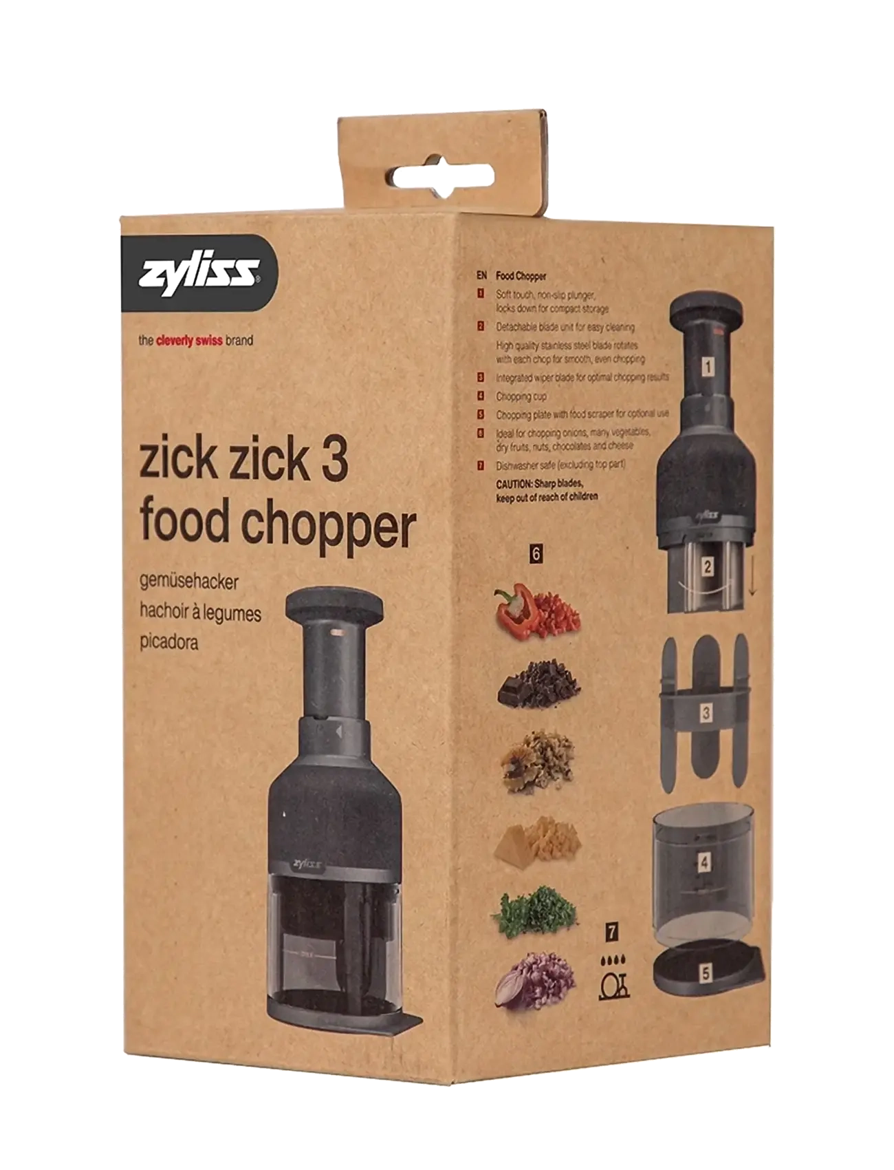 Zyliss - Chop Zig-Zag Beluga ZYLISS® - Øvrige køkkenmaskiner - dark gray - 2