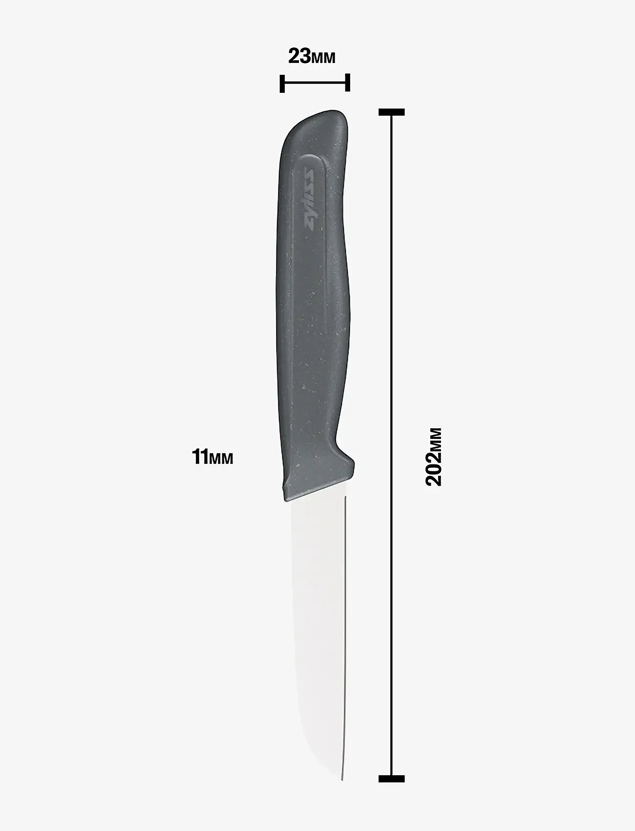 Zyliss - Vegetable knife 9 cm Beluga ZYLISS® - grænmetishnífar - dark gray - 2