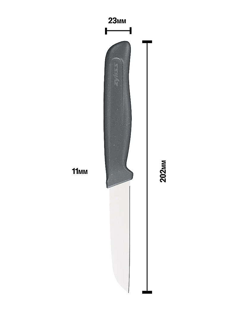 Zyliss - Vegetable knife 9 cm Beluga ZYLISS® - köögiviljanoad - dark gray - 2