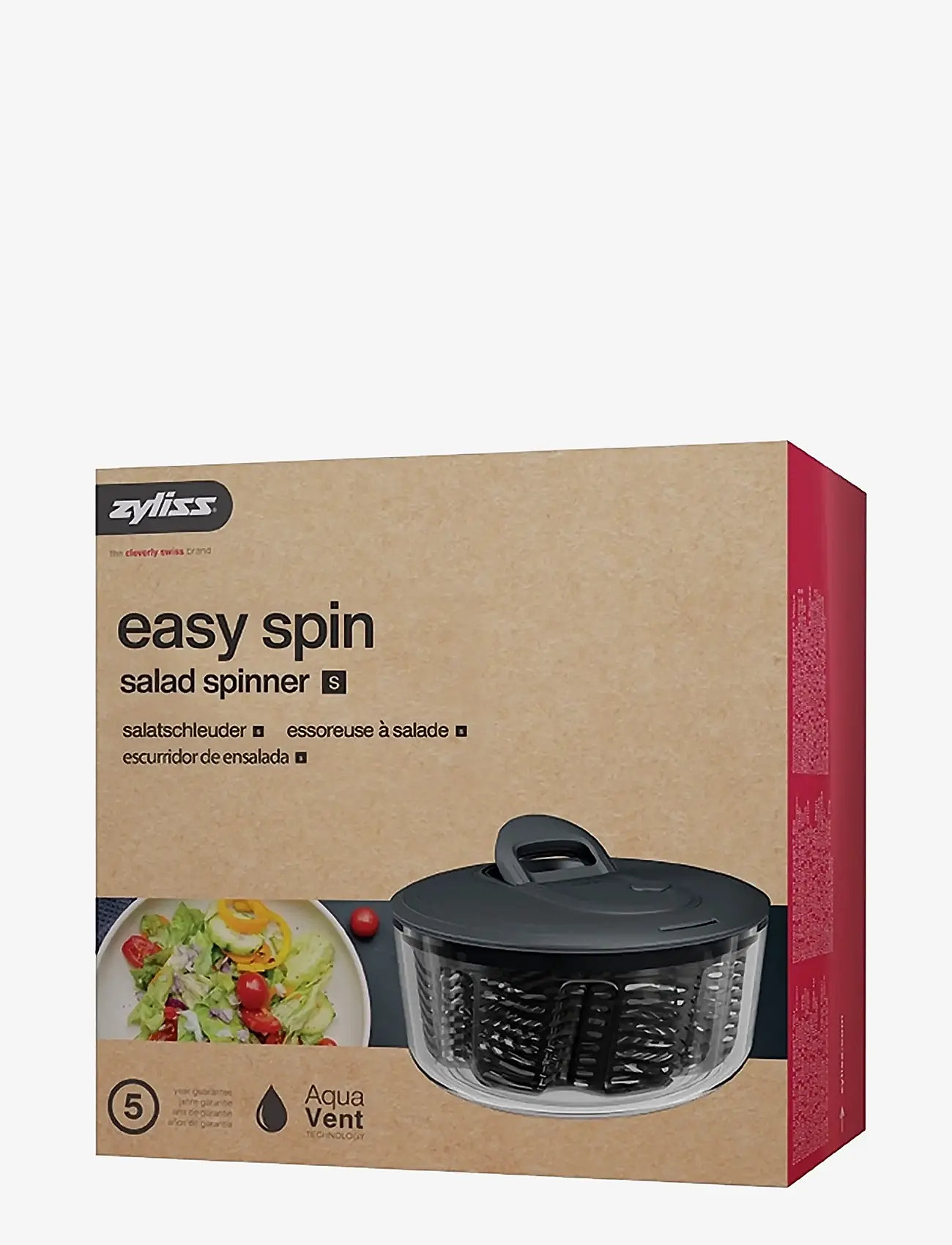 Zyliss - Salad spinner Easy Spin S Beluga ZYLISS® - kiti virtuvės reikmenys - dark gray - 3