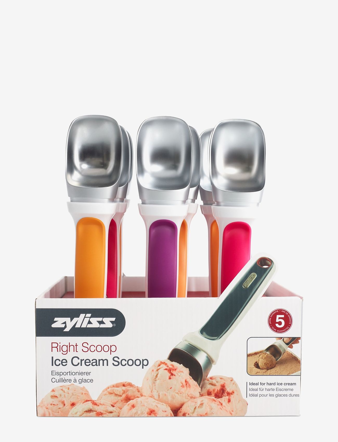 Zyliss - Ice Cream Scoop - laagste prijzen - red; orange; purple; silver - 0