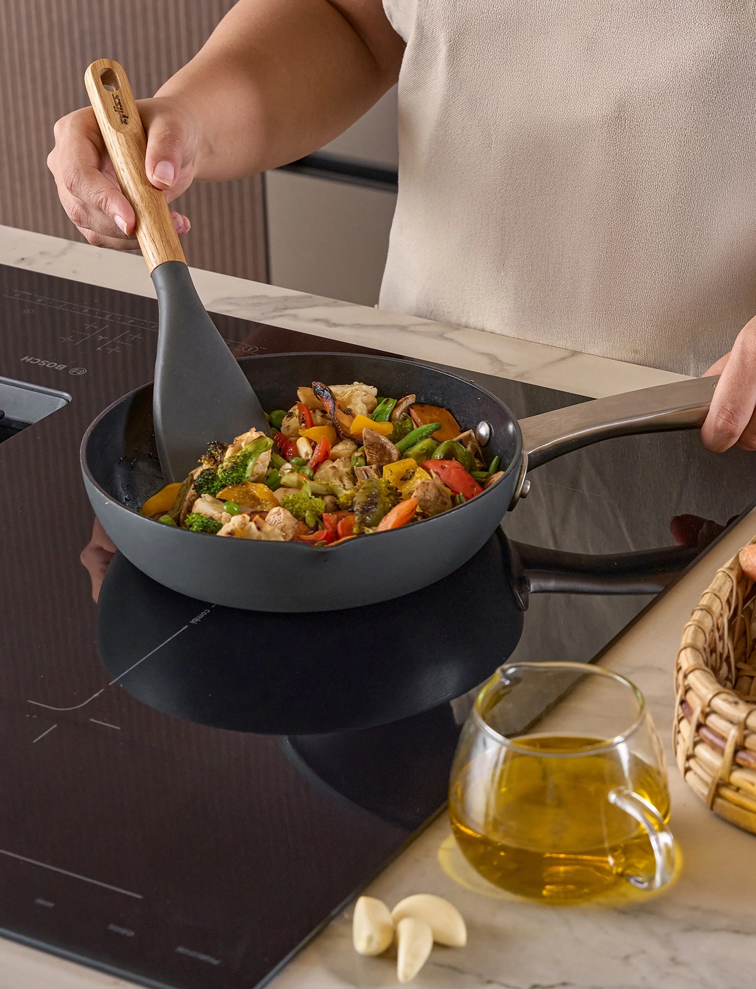 Zyliss - OAK Beluga spatula ZYLISS® - stegepaletter & stegegafler - grey - wood - 5