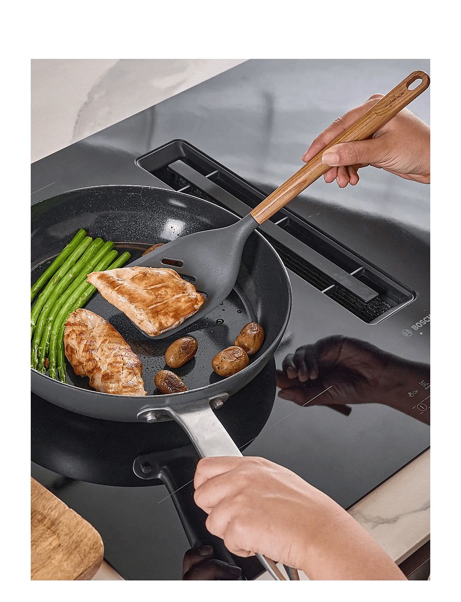 Zyliss - Slotted spatula OAK Beluga ZYLISS® - tõstelusikad ja spaatlid - grey - wood - 4