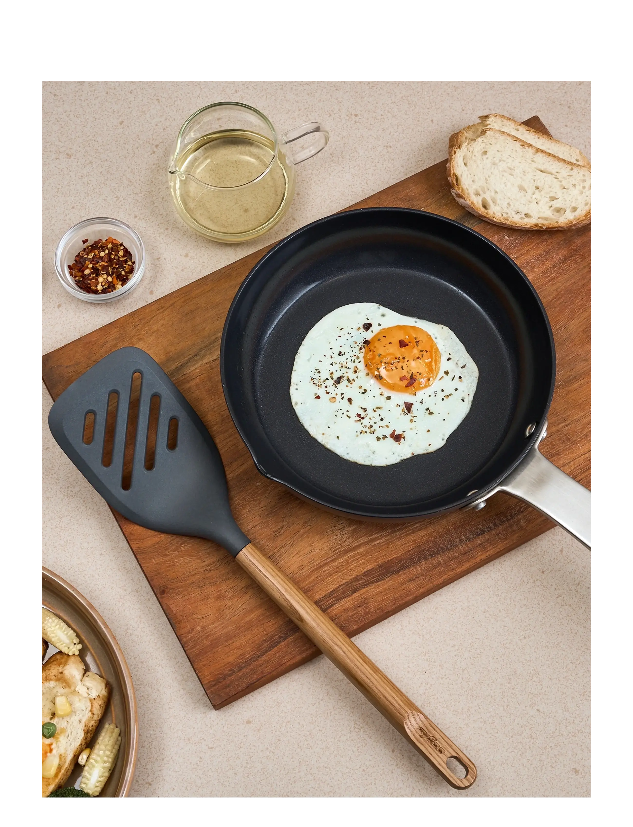 Zyliss - Slotted spatula OAK Beluga ZYLISS® - stegepaletter & stegegafler - grey - wood - 5