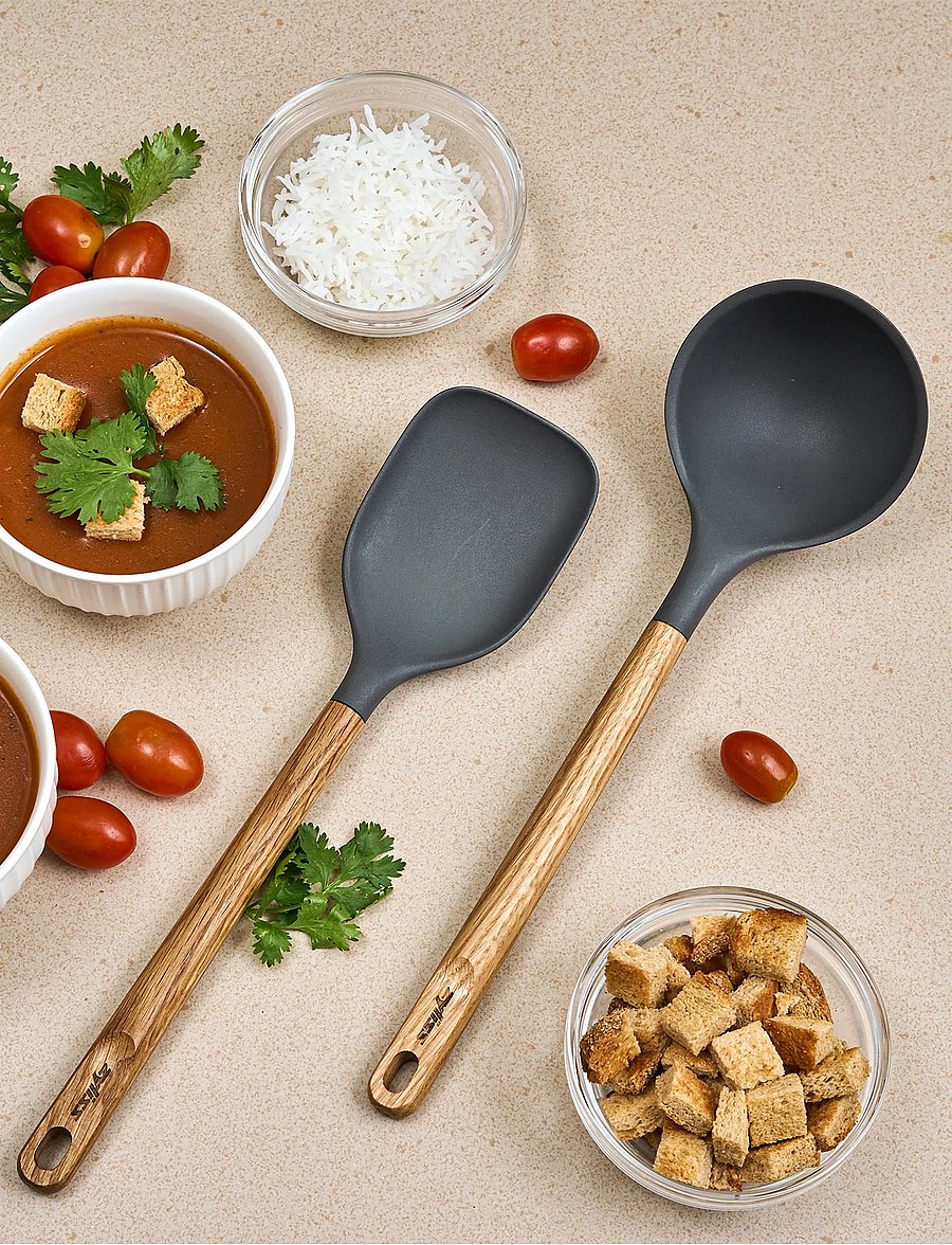 Zyliss - Soup ladle OAK Beluga ZYLISS® - lusikad, kulbid ja pannilusikad - grey - wood - 0