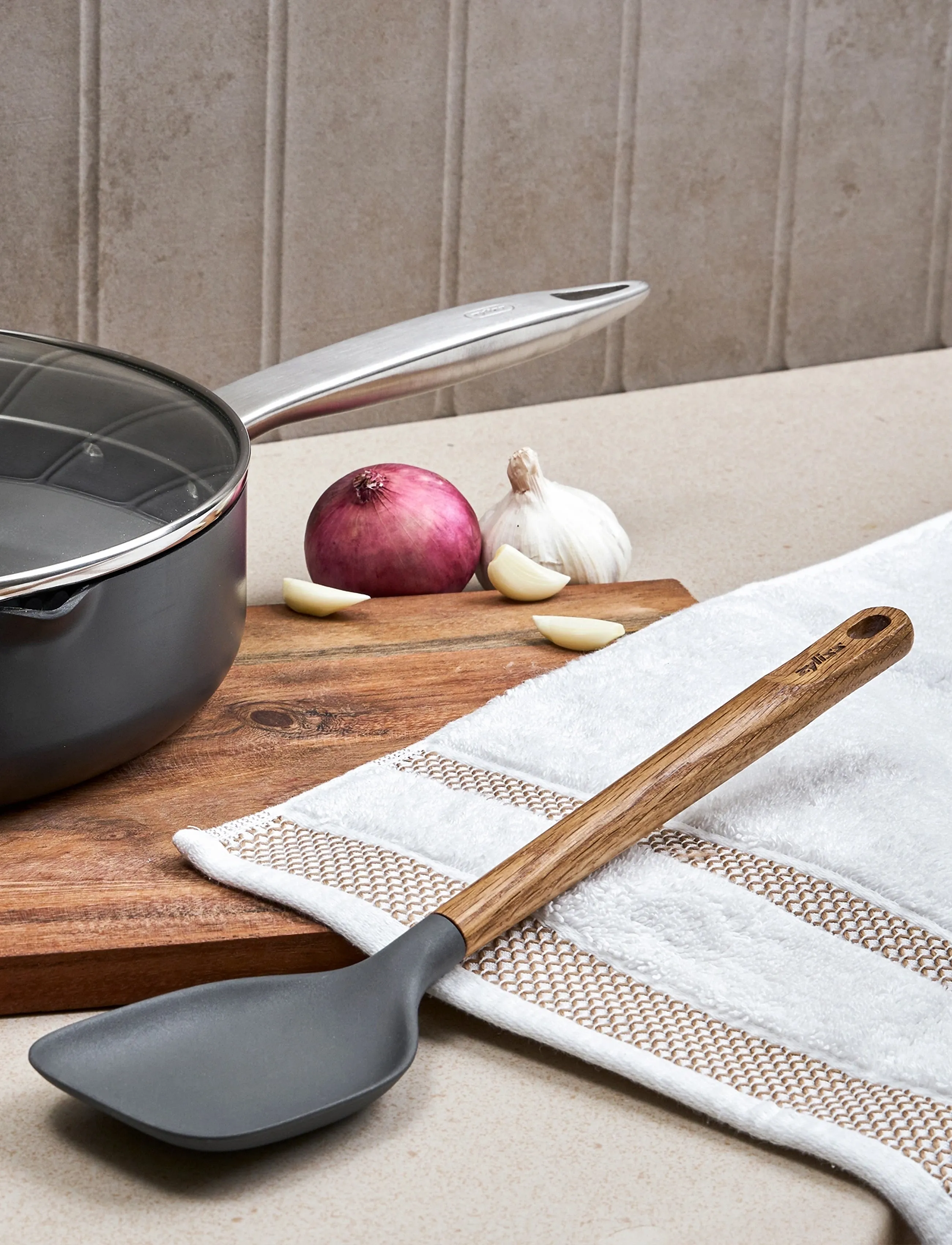 Zyliss - Chef's spoon OAK Beluga ZYLISS® - lusikad, kulbid ja pannilusikad - grey - wood - 4